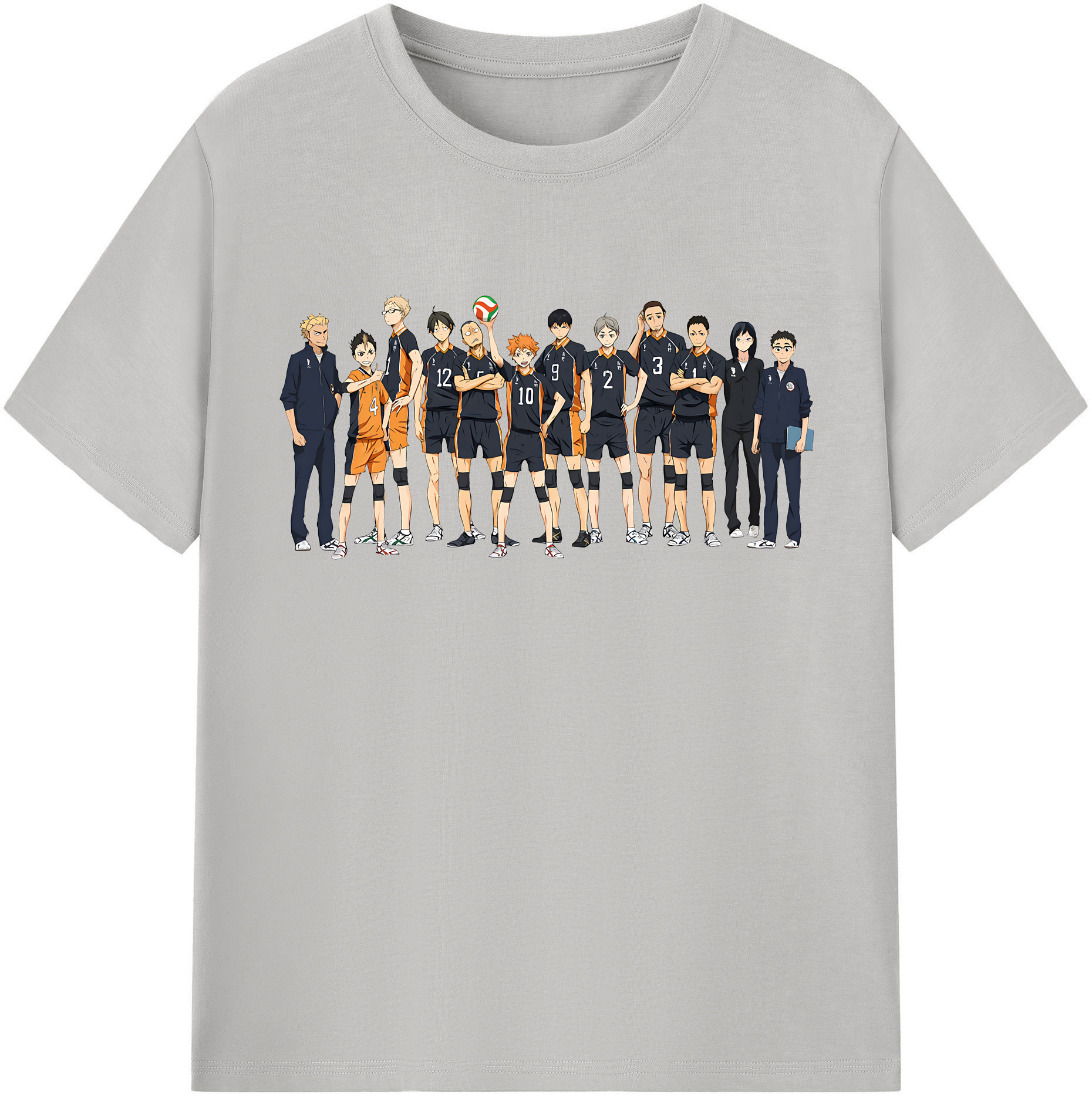 （画像用） ハイキュー!! Haikyu!! レディースカジュアルプリントTシャツ（綿100％）