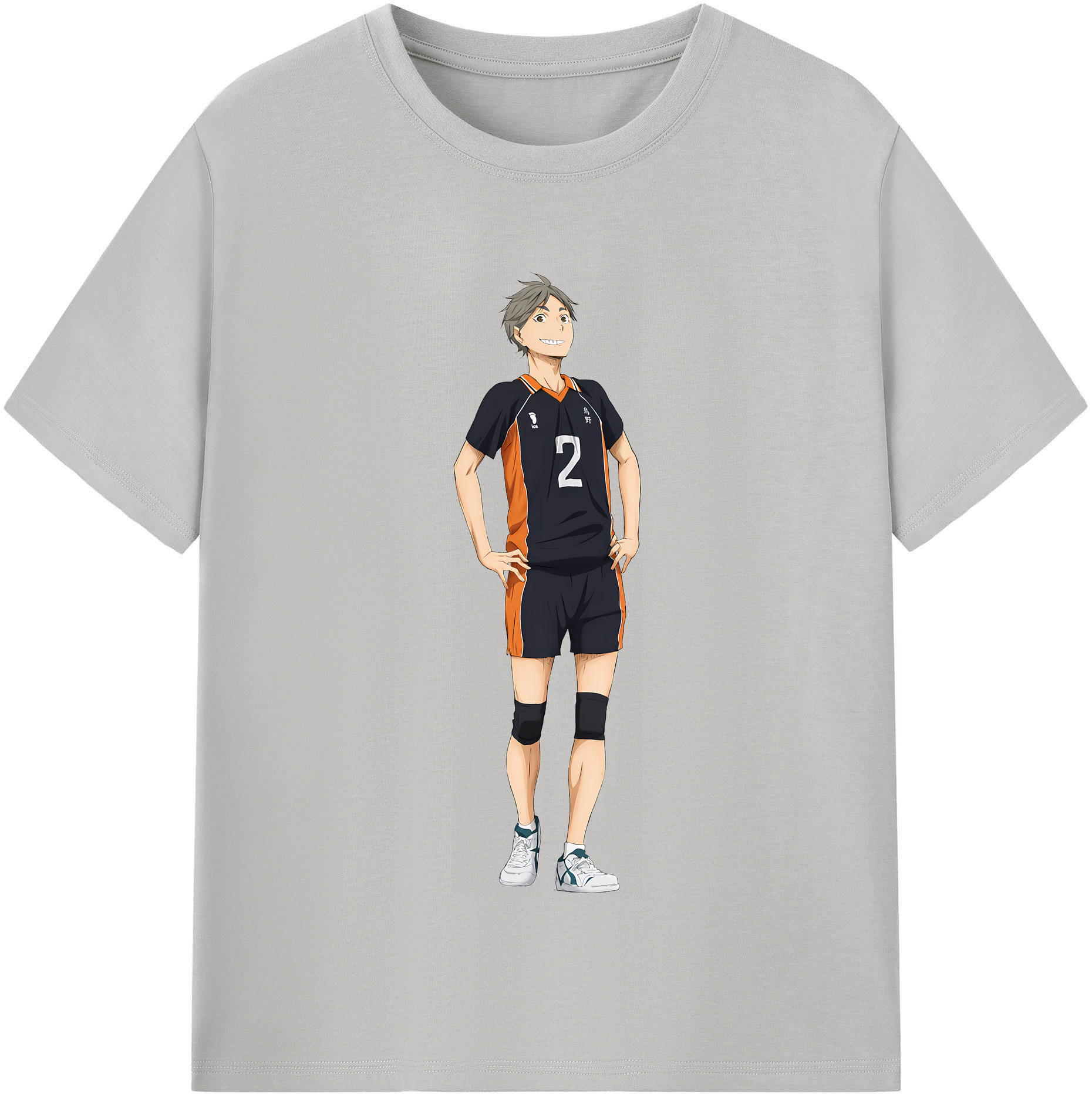 （画像用） ハイキュー!! Haikyu!! レディースカジュアルプリントTシャツ（綿100％）