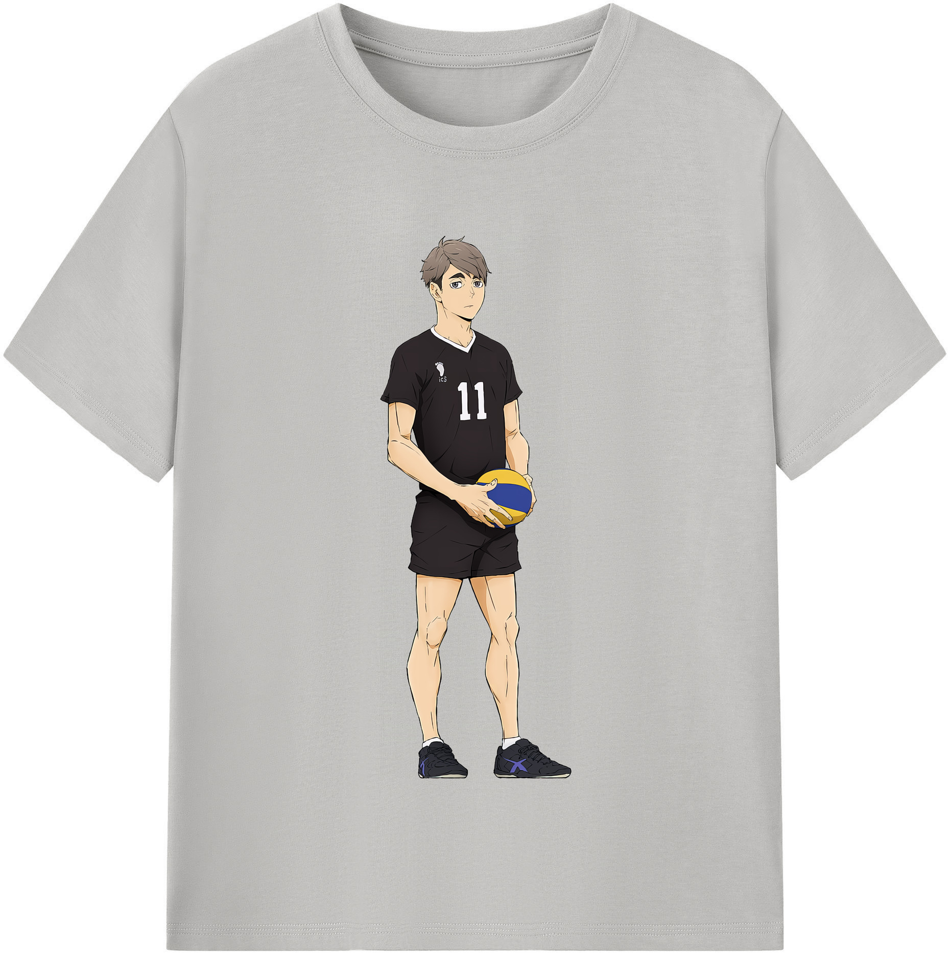 （画像用） ハイキュー!! Haikyu!! レディースカジュアルプリントTシャツ（綿100％）