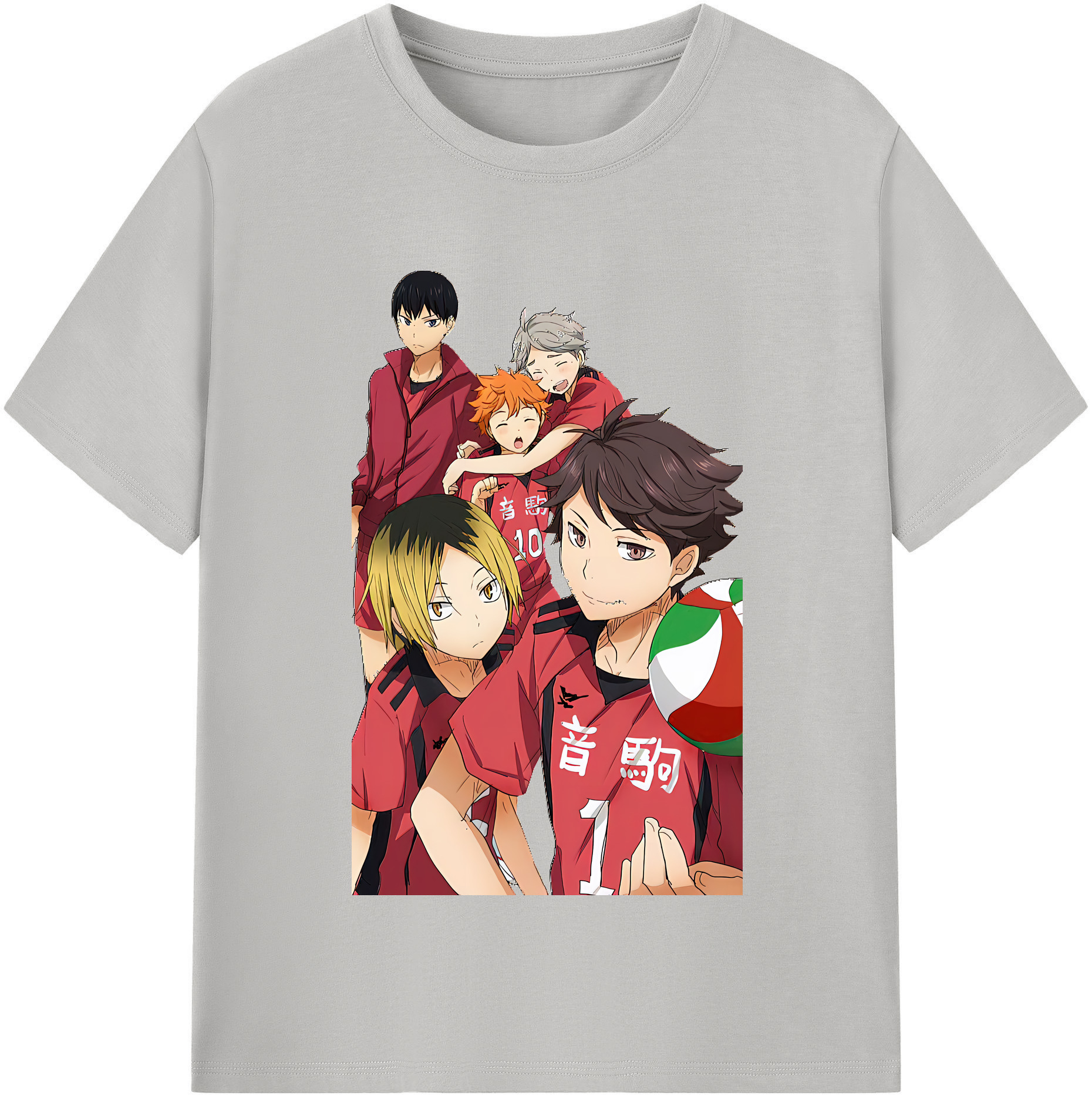（画像用） ハイキュー!! Haikyu!! レディースカジュアルプリントTシャツ（綿100％）
