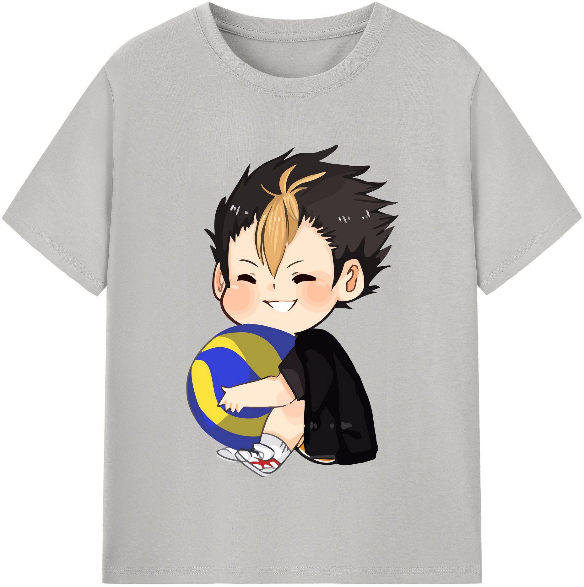 （画像用） ハイキュー!! Haikyu!! レディースカジュアルプリントTシャツ（綿100％）