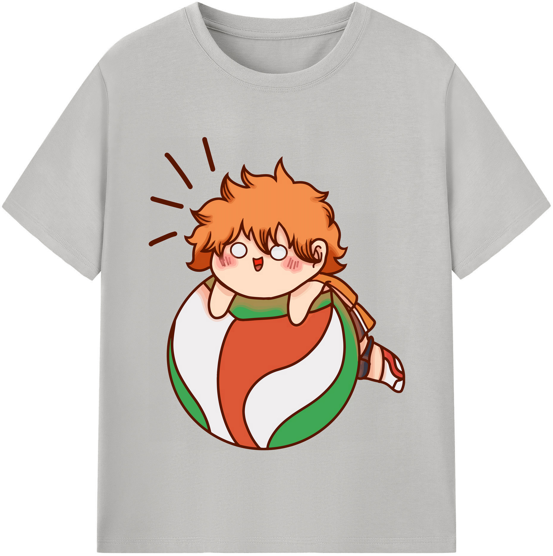 （画像用） ハイキュー!! Haikyu!! レディースカジュアルプリントTシャツ（綿100％）