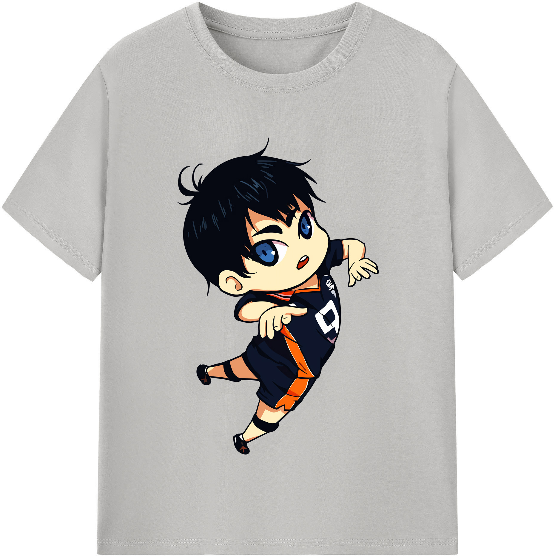 （画像用） ハイキュー!! Haikyu!! レディースカジュアルプリントTシャツ（綿100％）