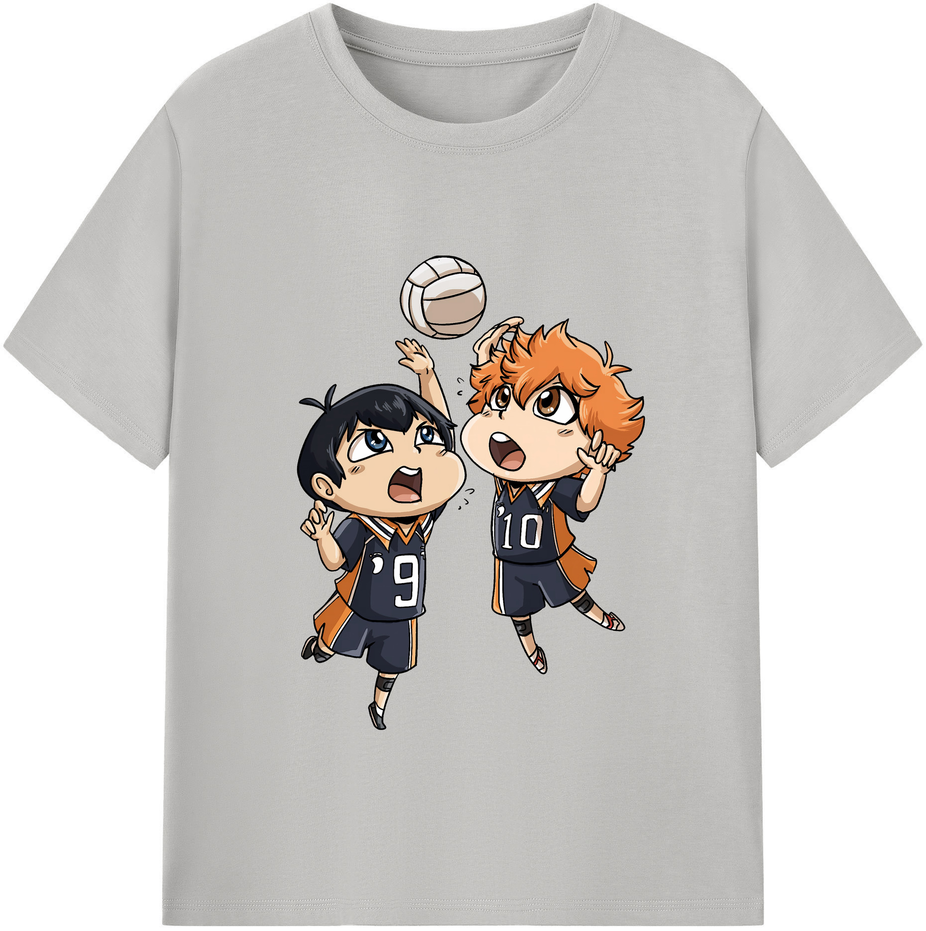 （画像用） ハイキュー!! Haikyu!! レディースカジュアルプリントTシャツ（綿100％）