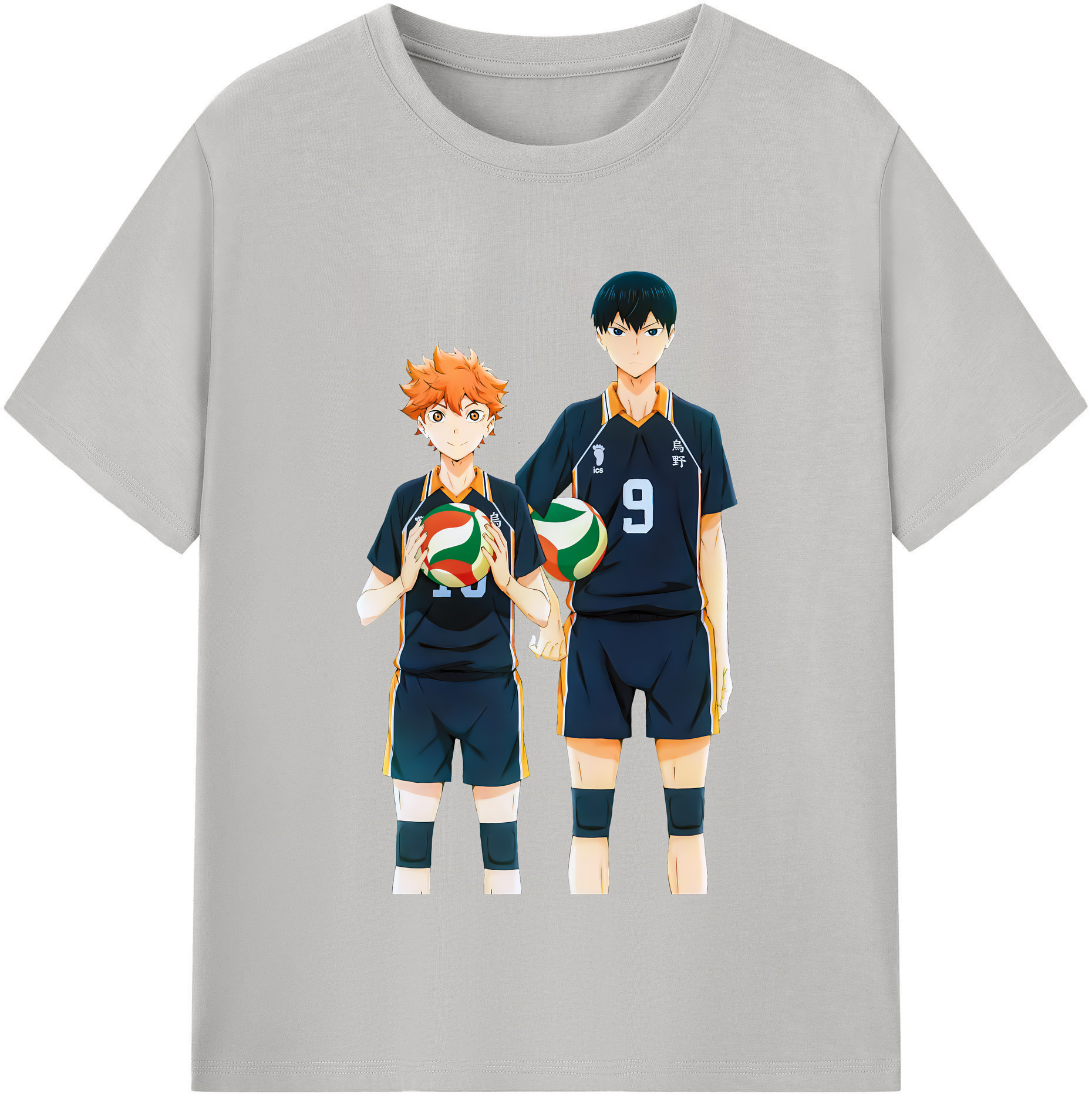 （画像用） ハイキュー!! Haikyu!! レディースカジュアルプリントTシャツ（綿100％）