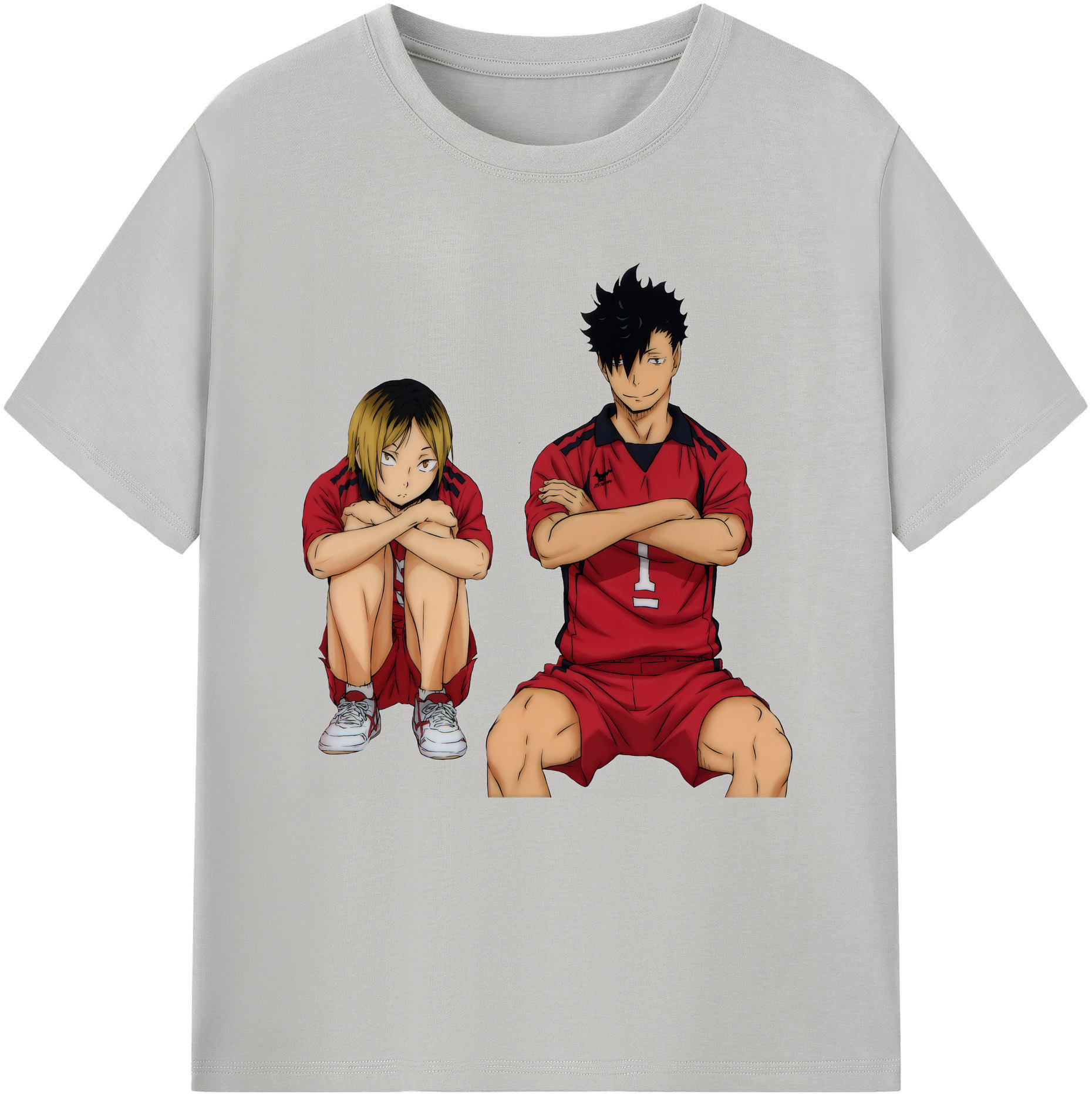 （画像用） ハイキュー!! Haikyu!! レディースカジュアルプリントTシャツ（綿100％）