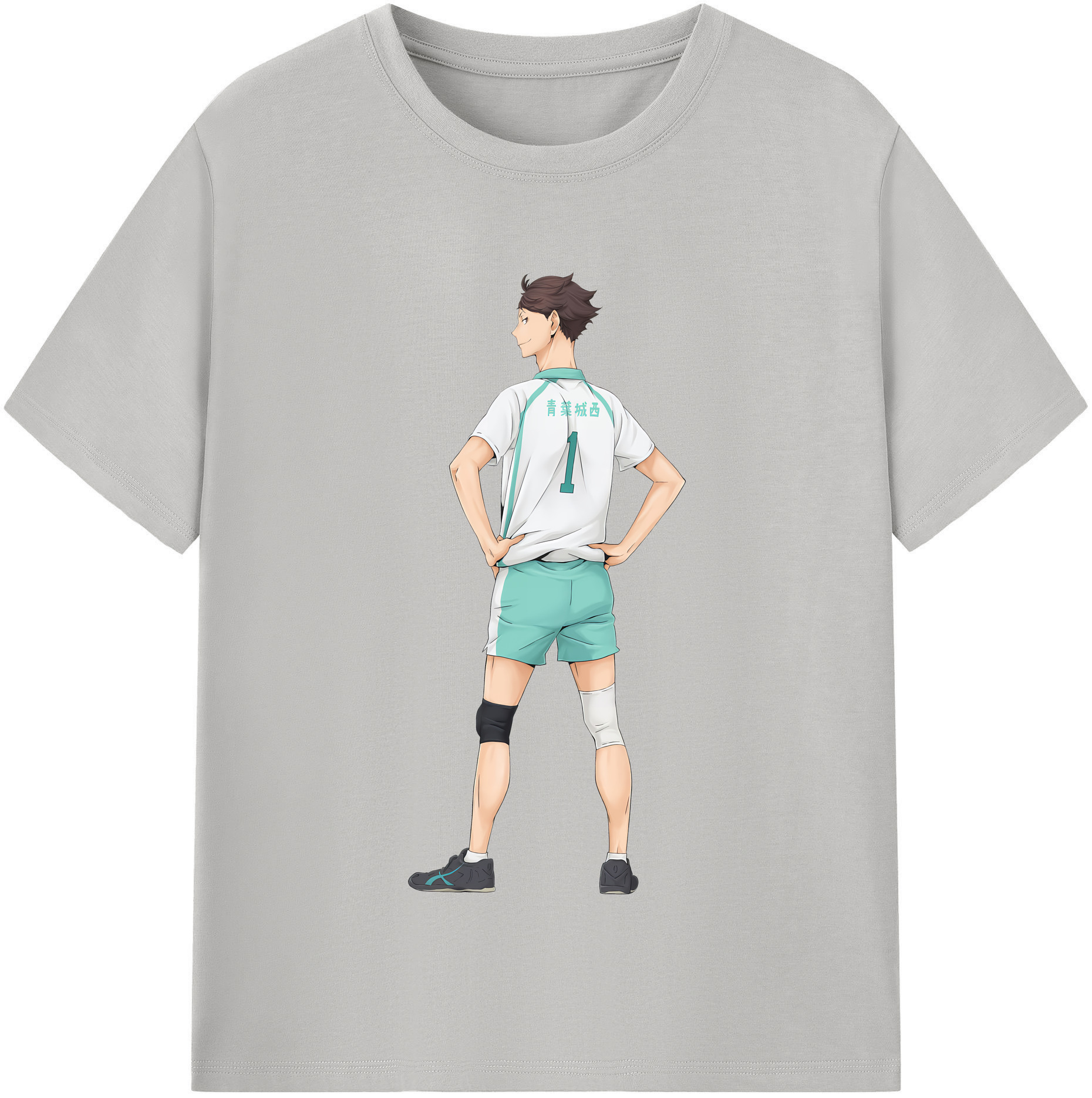 （画像用） ハイキュー!! Haikyu!! レディースカジュアルプリントTシャツ（綿100％）