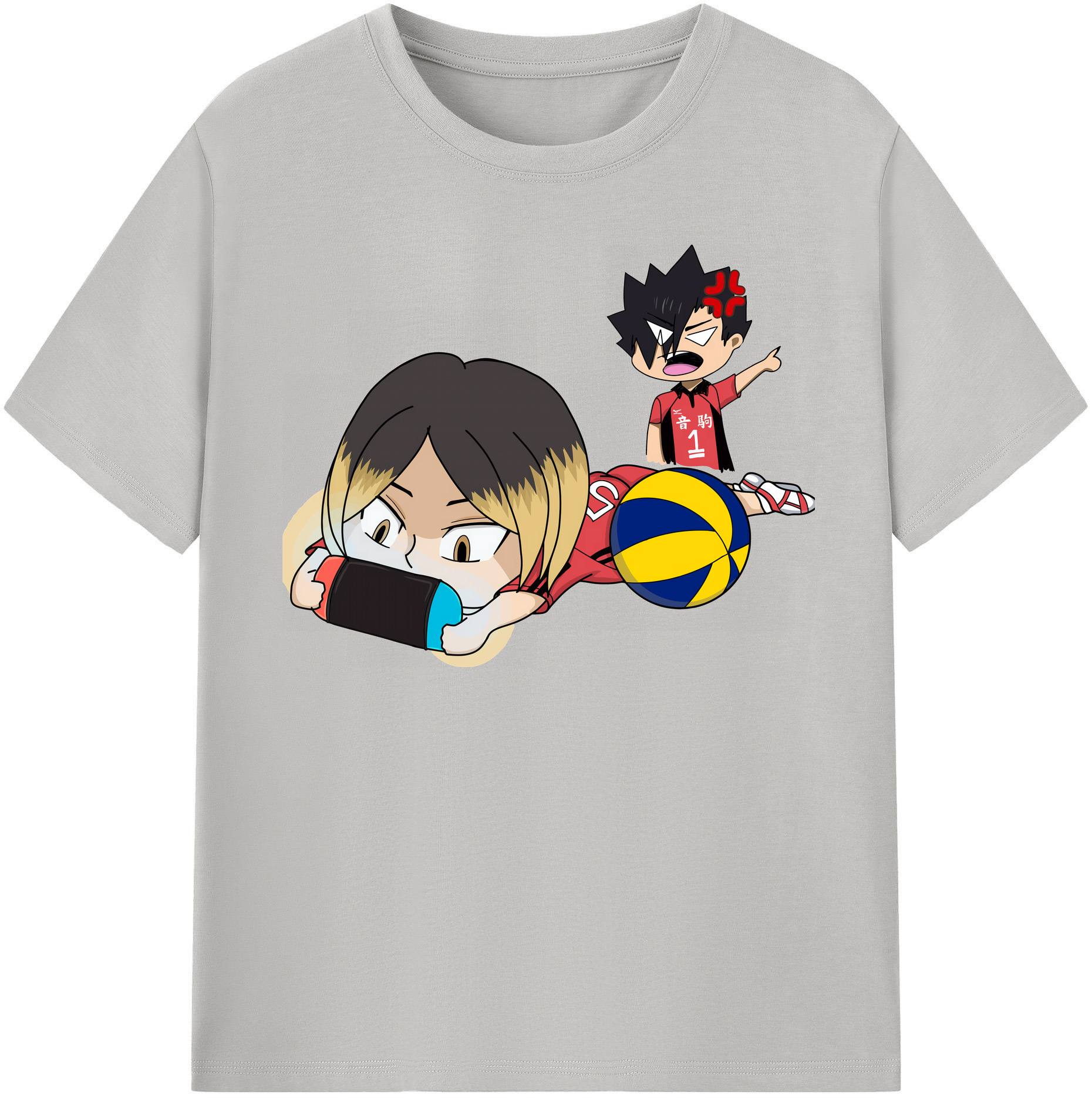 （画像用） ハイキュー!! Haikyu!! レディースカジュアルプリントTシャツ（綿100％）
