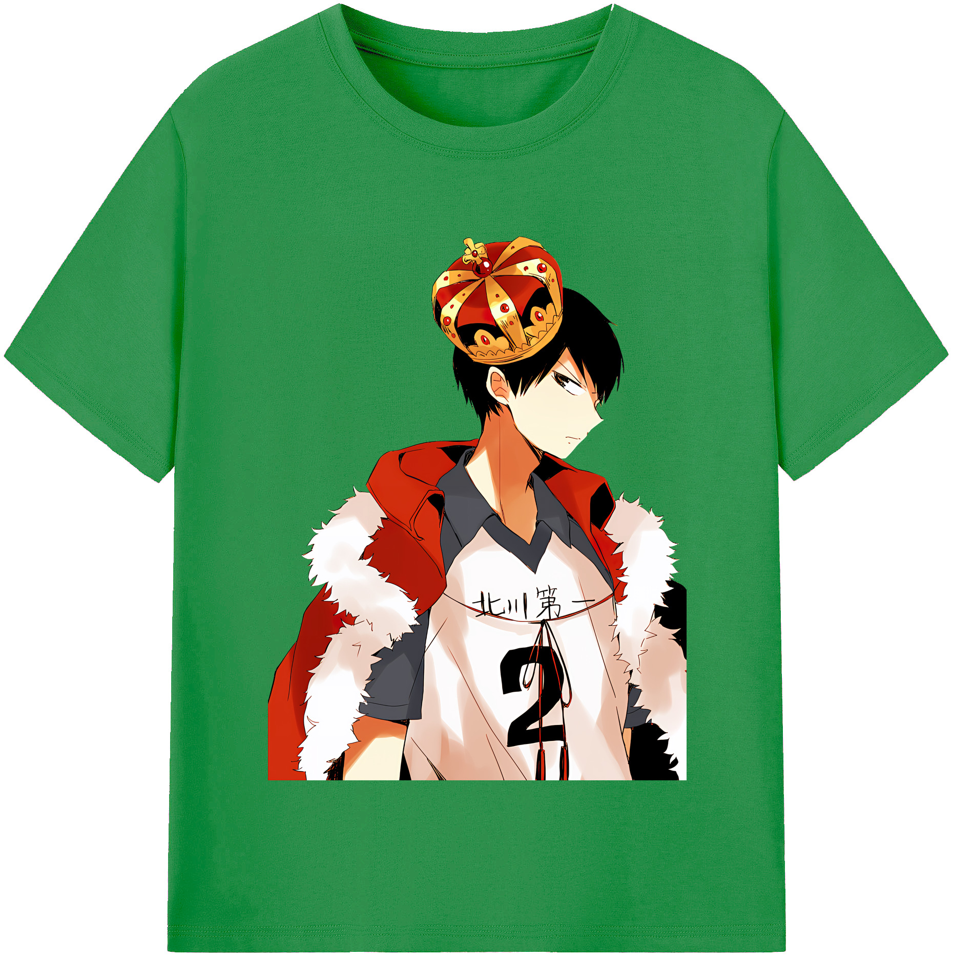 （画像用） ハイキュー!! Haikyu!! レディースカジュアルプリントTシャツ（綿100％）