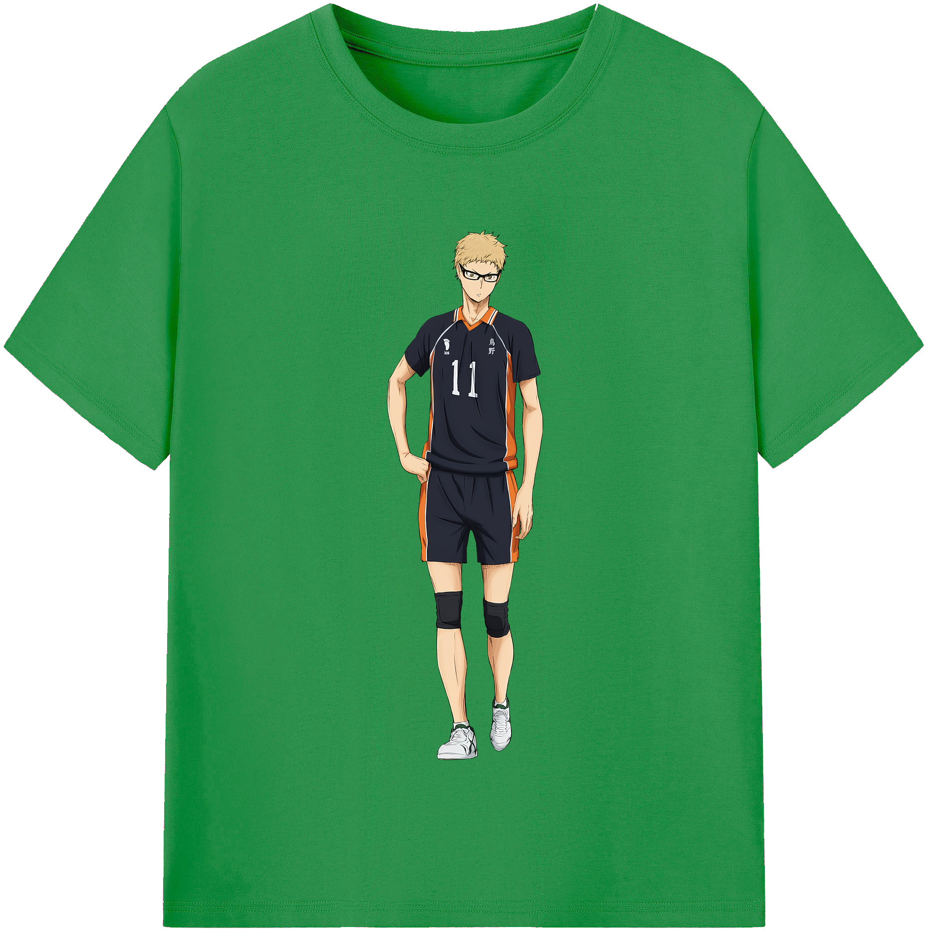（画像用） ハイキュー!! Haikyu!! レディースカジュアルプリントTシャツ（綿100％）