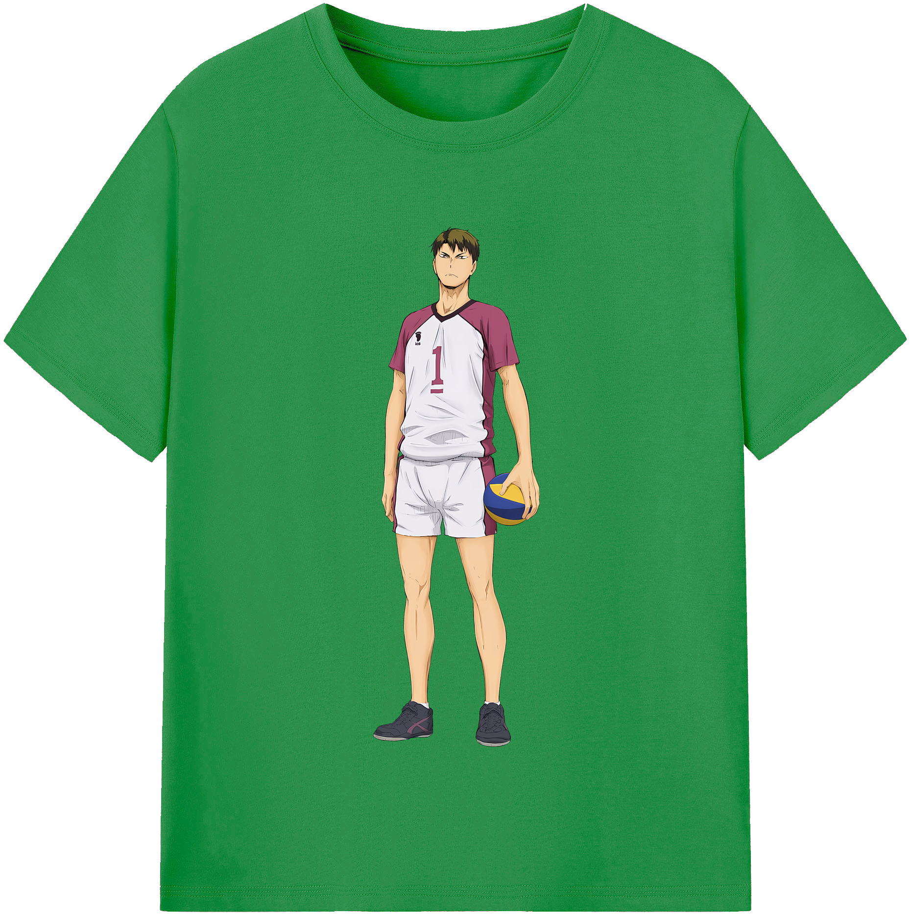 （画像用） ハイキュー!! Haikyu!! レディースカジュアルプリントTシャツ（綿100％）