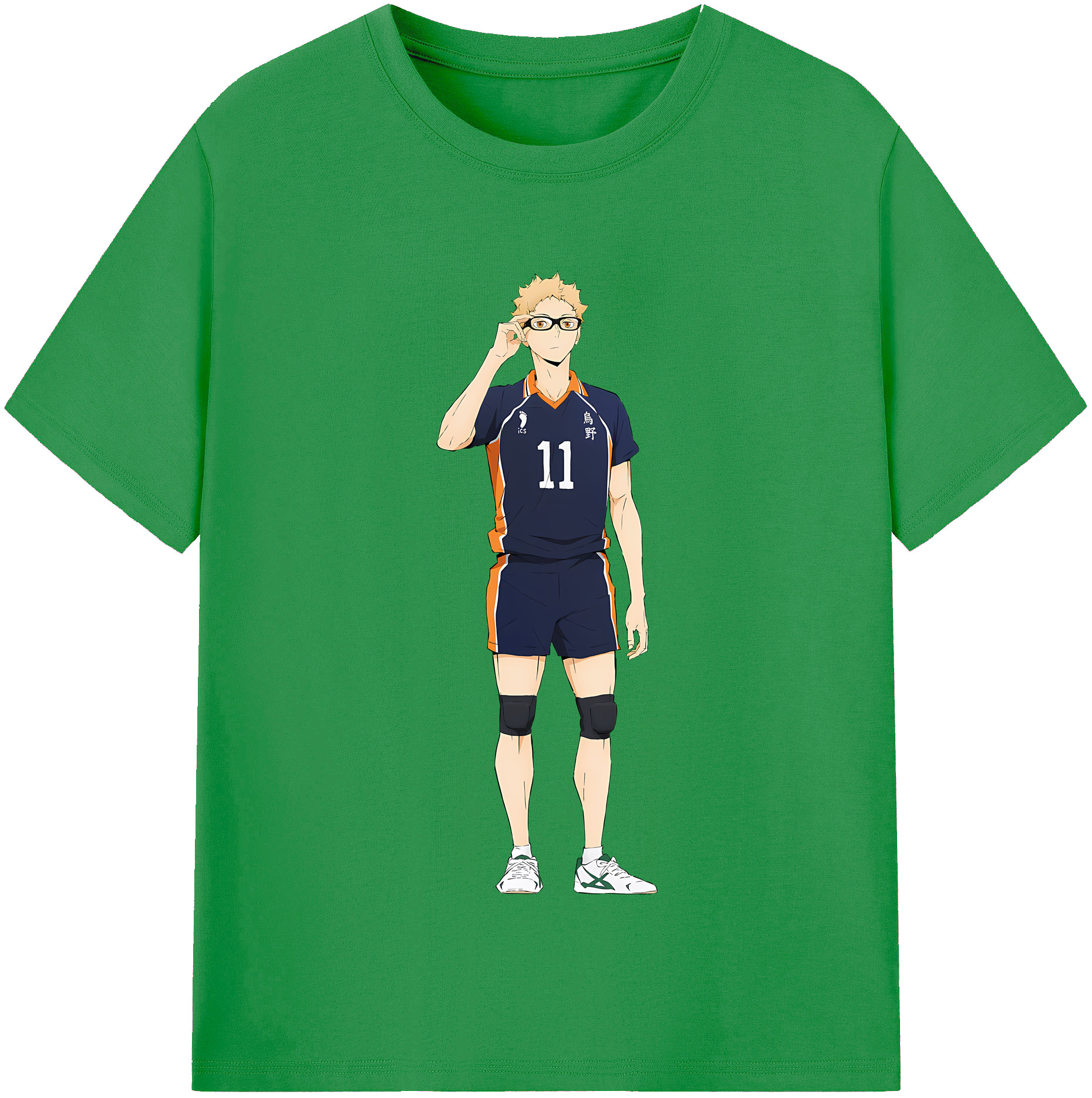 （画像用） ハイキュー!! Haikyu!! レディースカジュアルプリントTシャツ（綿100％）