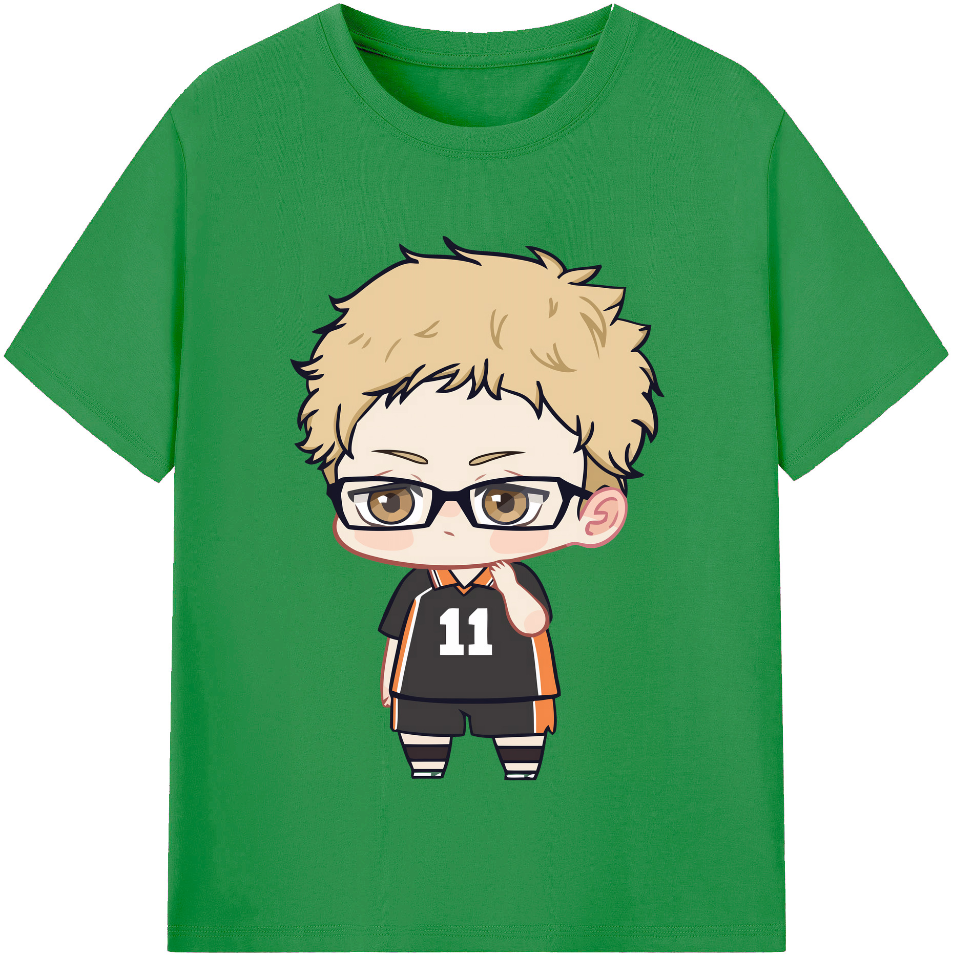 （画像用） ハイキュー!! Haikyu!! レディースカジュアルプリントTシャツ（綿100％）