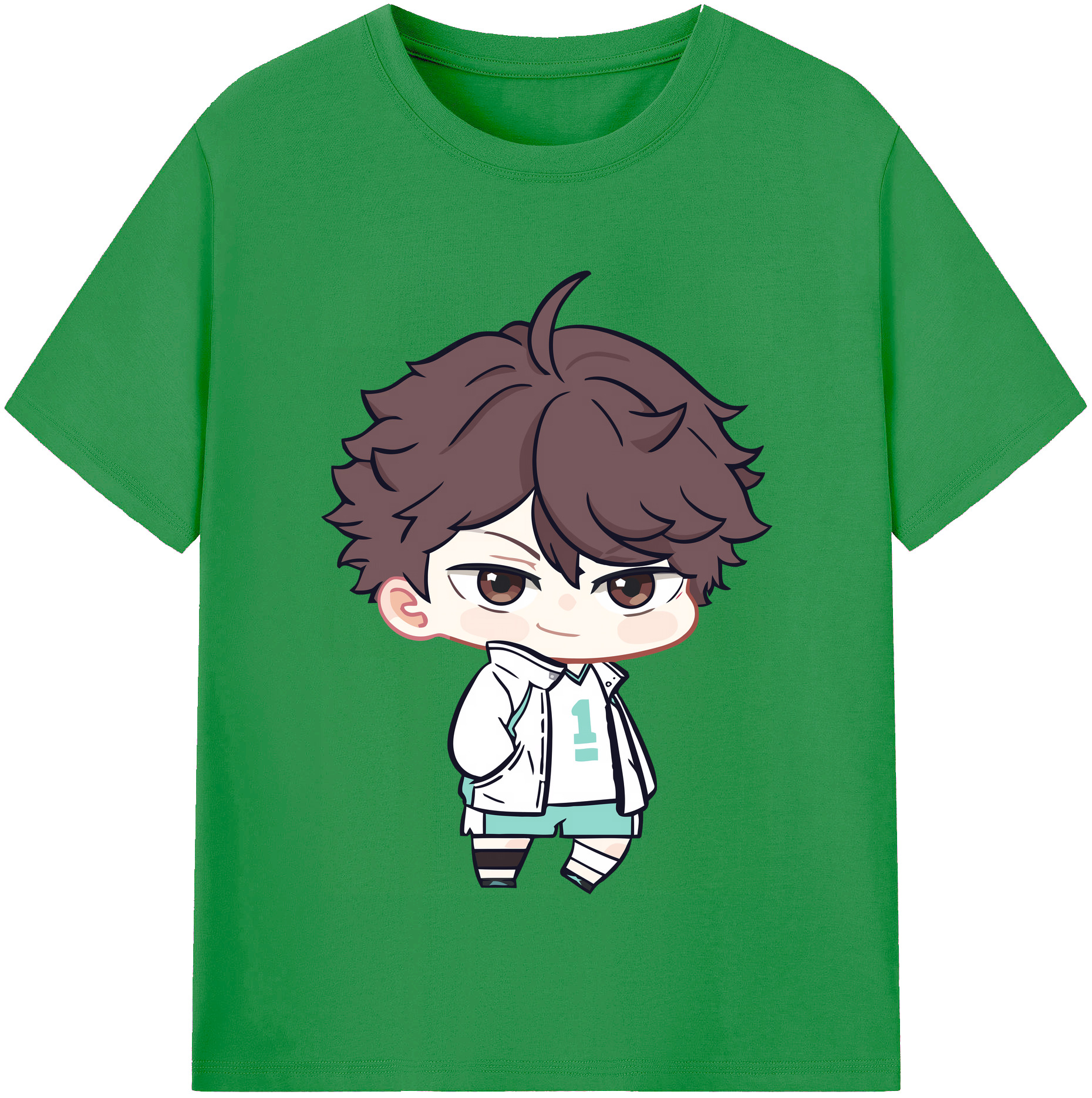 （画像用） ハイキュー!! Haikyu!! レディースカジュアルプリントTシャツ（綿100％）