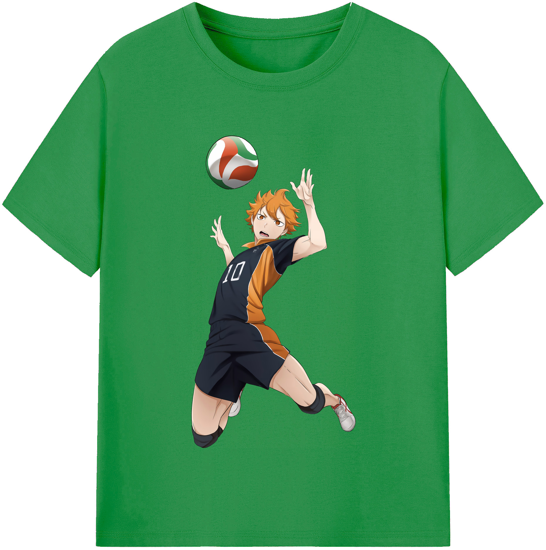 （画像用） ハイキュー!! Haikyu!! レディースカジュアルプリントTシャツ（綿100％）