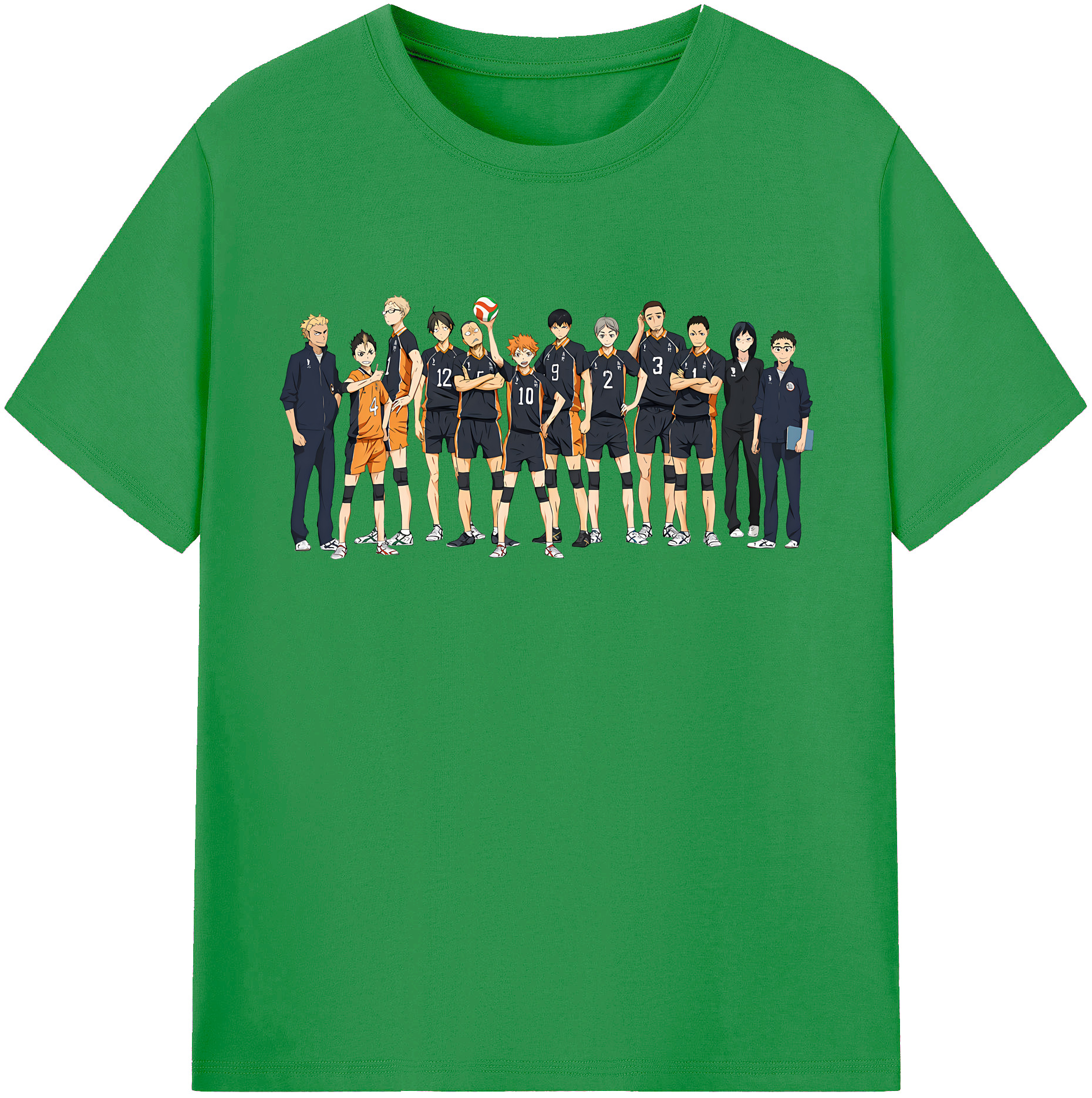 （画像用） ハイキュー!! Haikyu!! レディースカジュアルプリントTシャツ（綿100％）