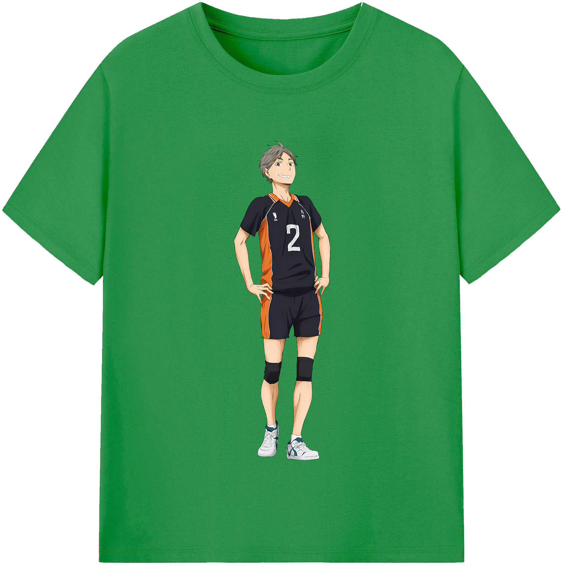 （画像用） ハイキュー!! Haikyu!! レディースカジュアルプリントTシャツ（綿100％）