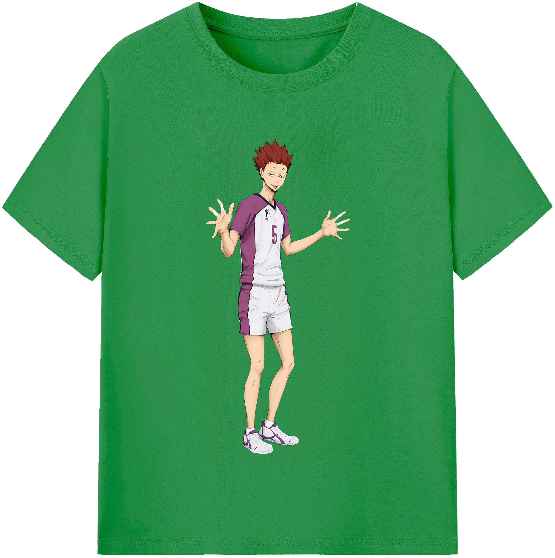 （画像用） ハイキュー!! Haikyu!! レディースカジュアルプリントTシャツ（綿100％）