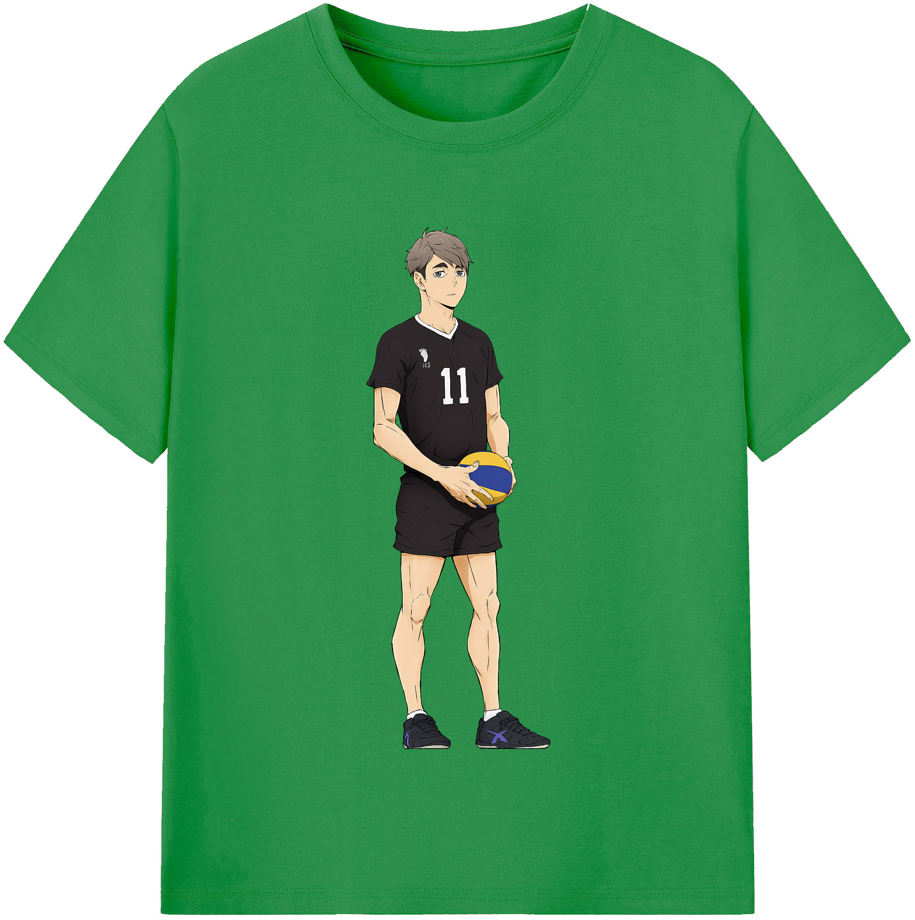 （画像用） ハイキュー!! Haikyu!! レディースカジュアルプリントTシャツ（綿100％）