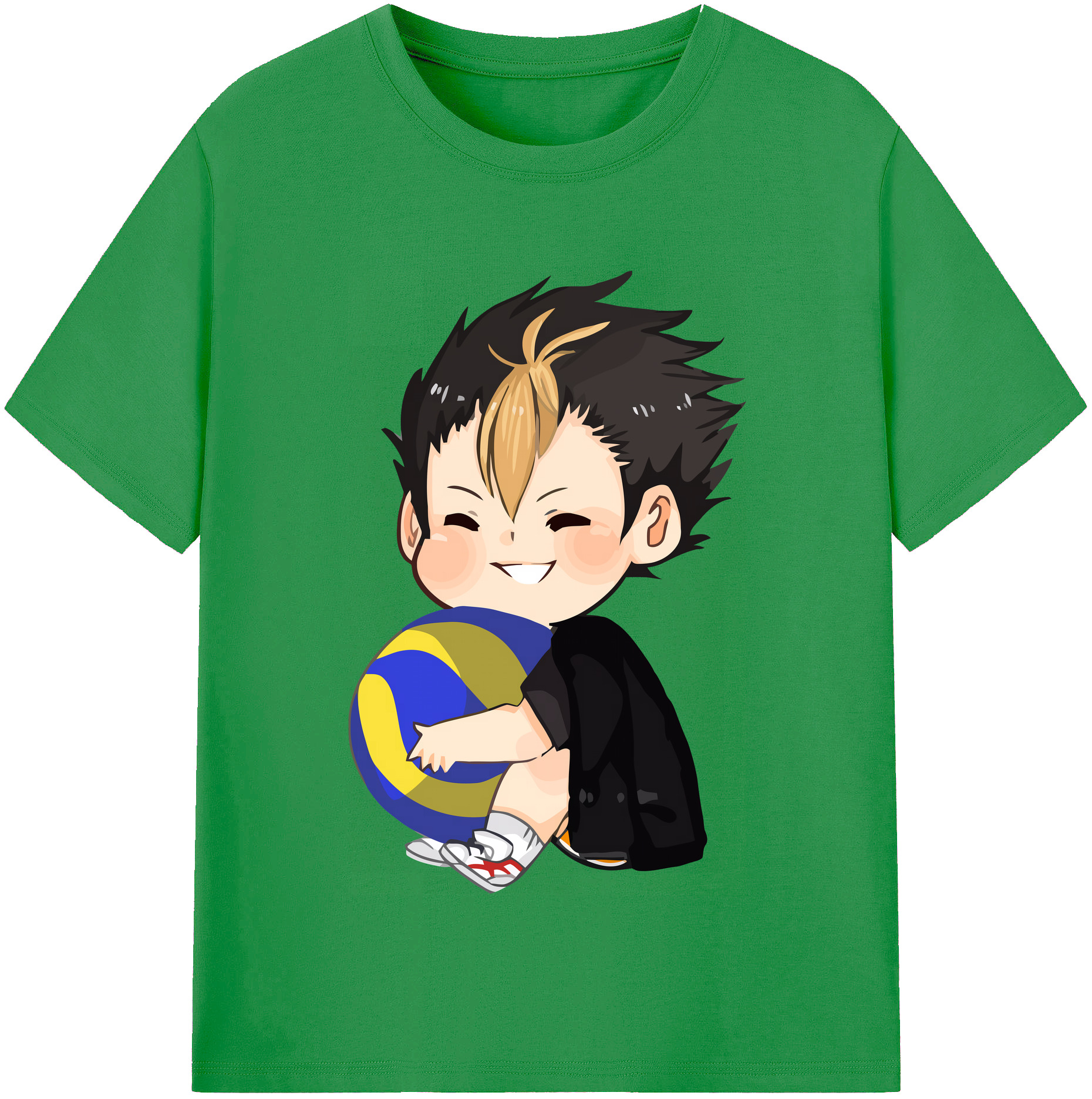 （画像用） ハイキュー!! Haikyu!! レディースカジュアルプリントTシャツ（綿100％）