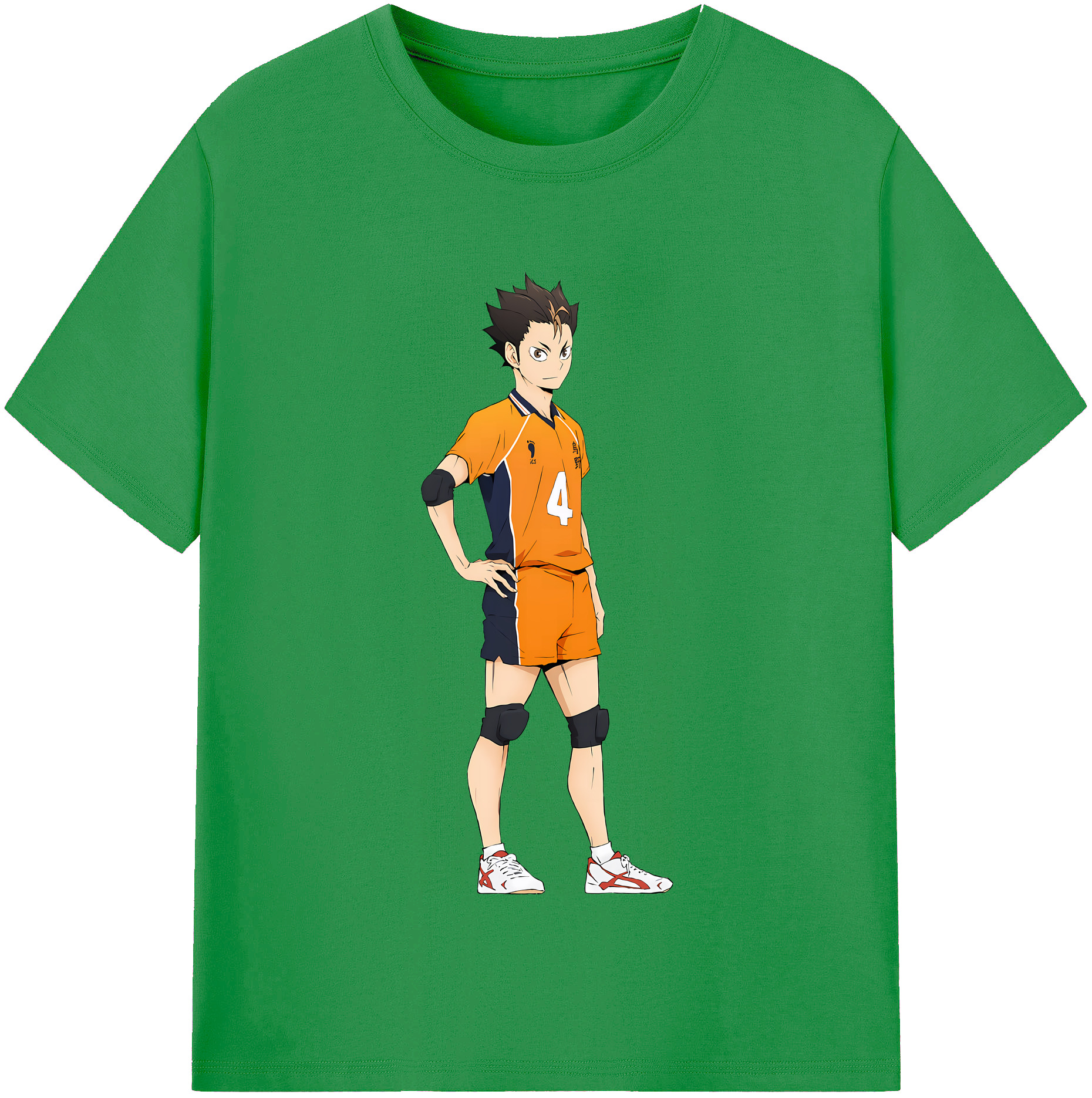 （画像用） ハイキュー!! Haikyu!! レディースカジュアルプリントTシャツ（綿100％）