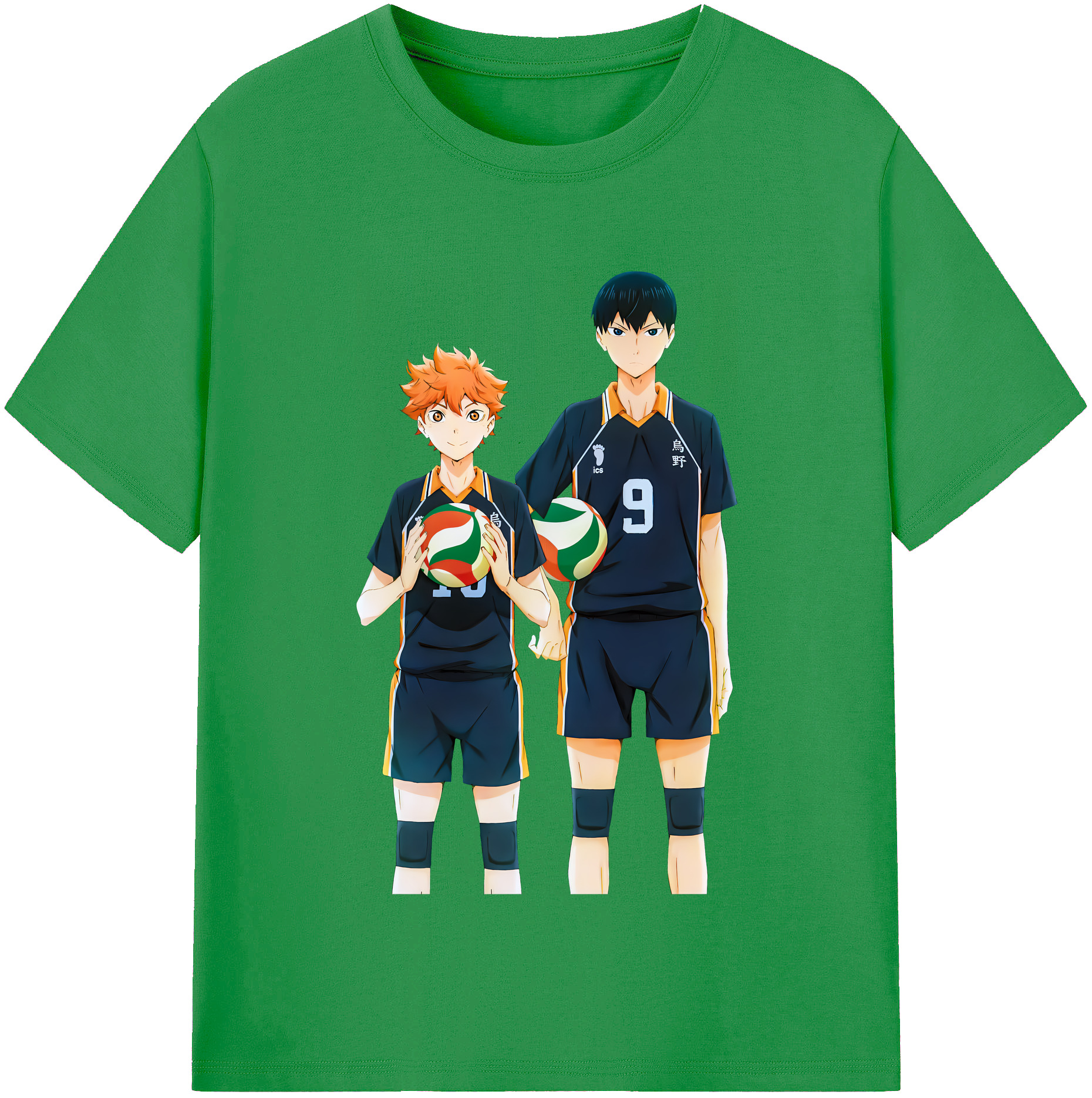 （画像用） ハイキュー!! Haikyu!! レディースカジュアルプリントTシャツ（綿100％）