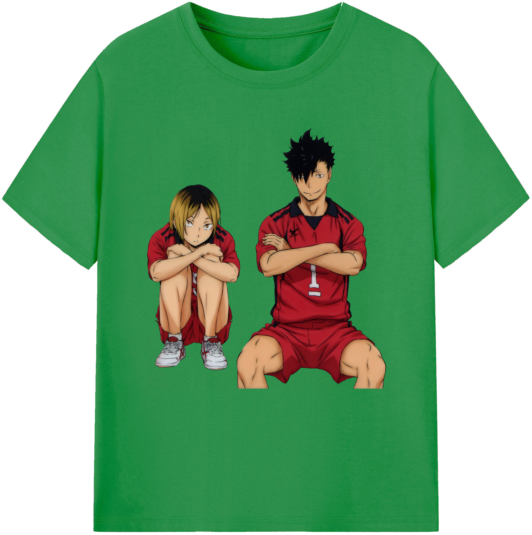 （画像用） ハイキュー!! Haikyu!! レディースカジュアルプリントTシャツ（綿100％）