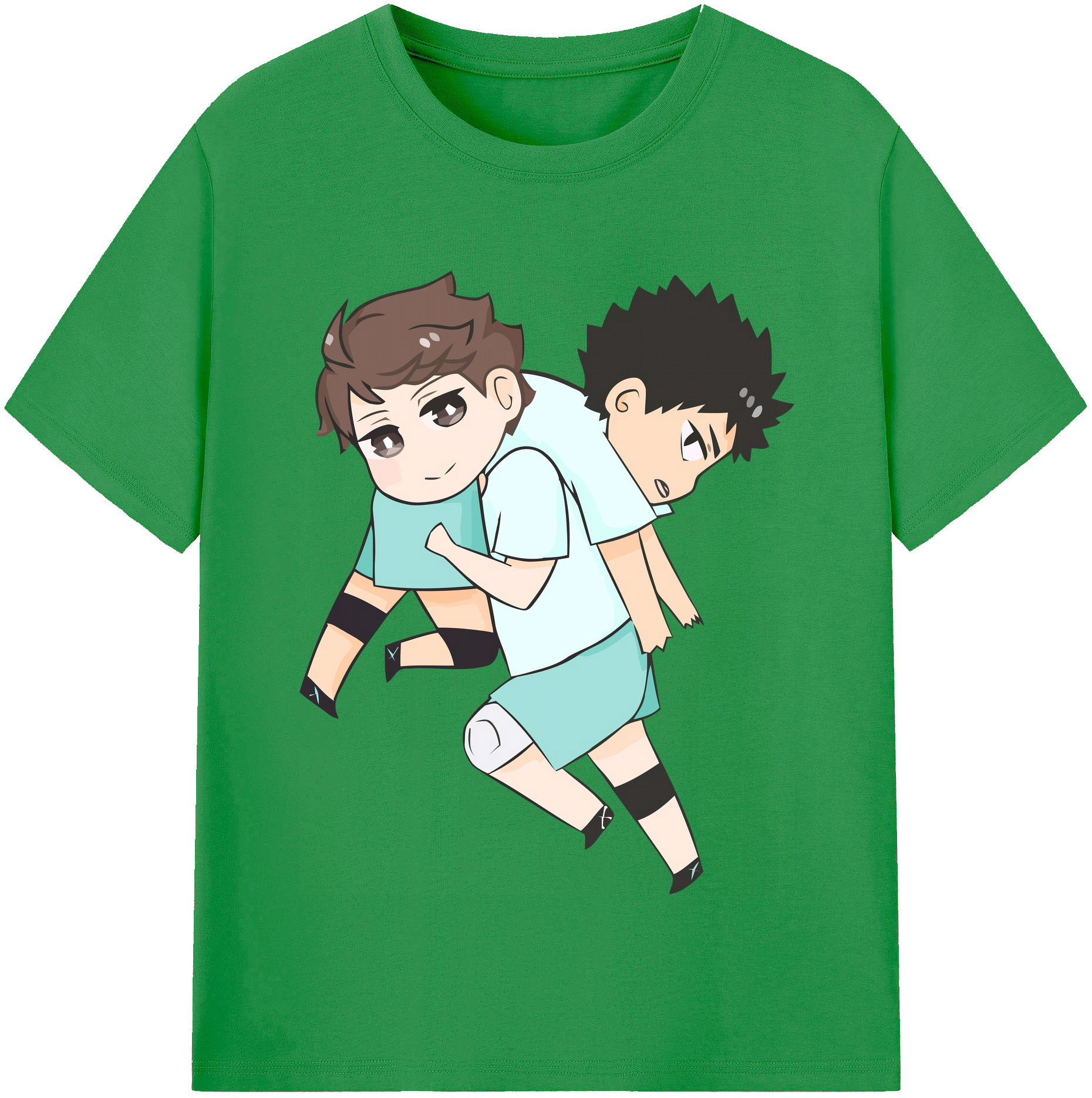 （画像用） ハイキュー!! Haikyu!! レディースカジュアルプリントTシャツ（綿100％）