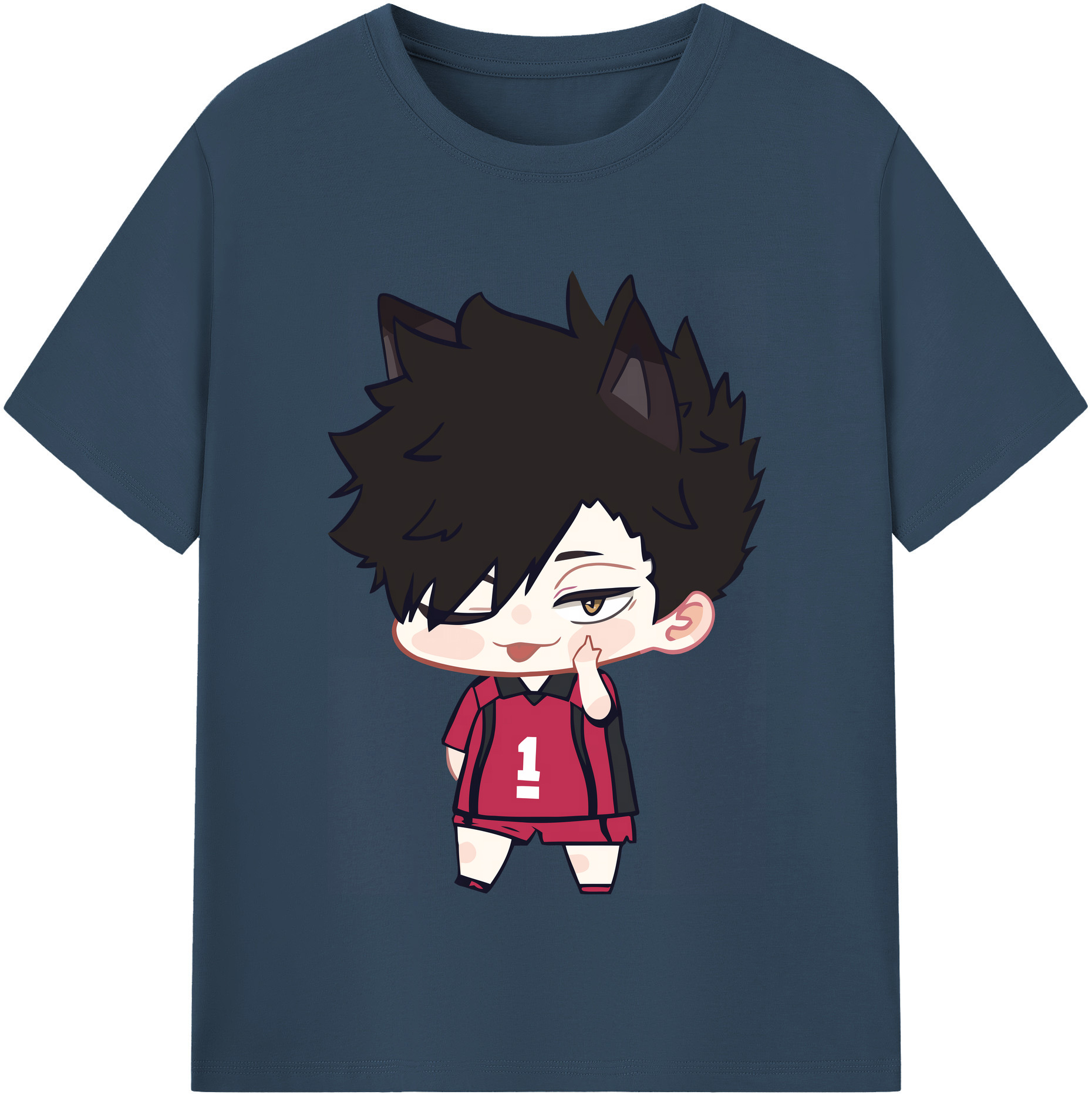 （画像用） ハイキュー!! Haikyu!! レディースカジュアルプリントTシャツ（綿100％）