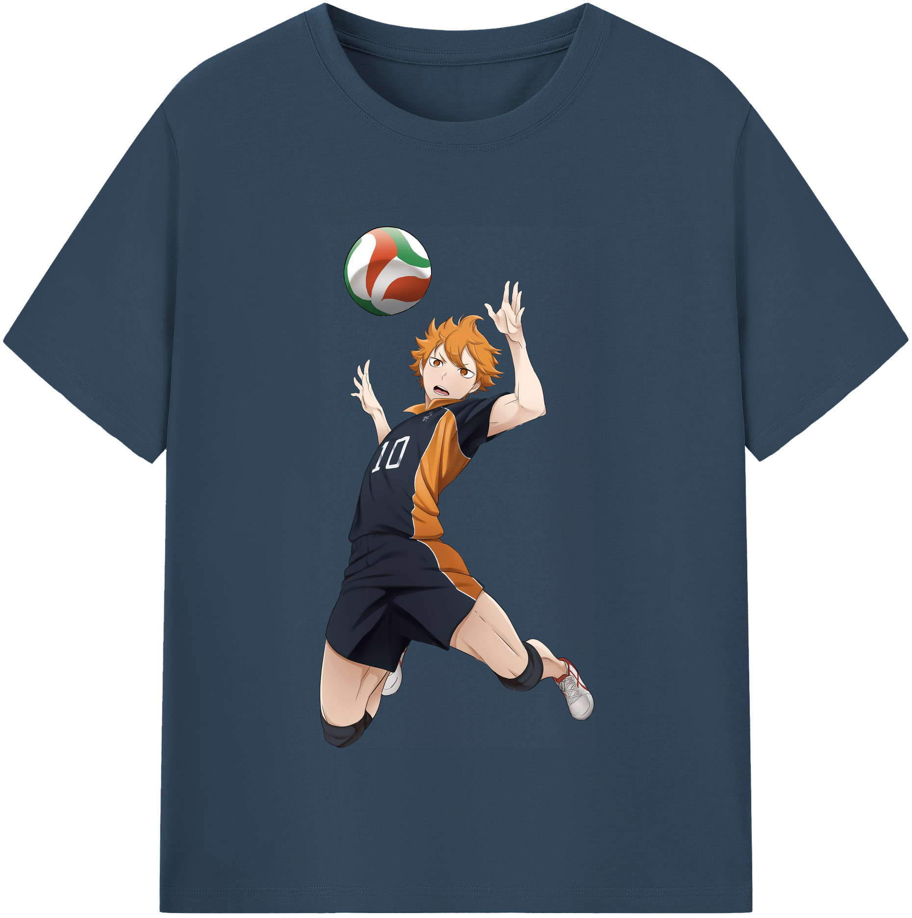 （画像用） ハイキュー!! Haikyu!! レディースカジュアルプリントTシャツ（綿100％）