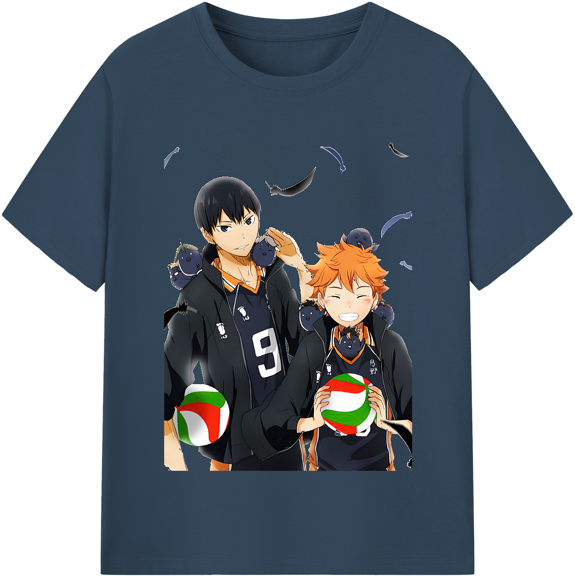 （画像用） ハイキュー!! Haikyu!! レディースカジュアルプリントTシャツ（綿100％）
