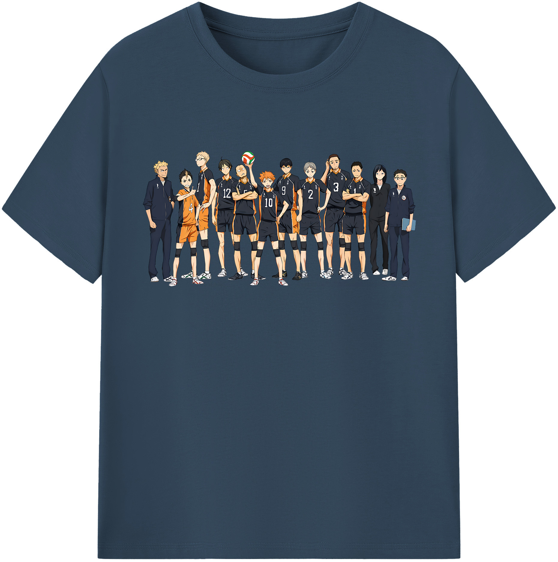 （画像用） ハイキュー!! Haikyu!! レディースカジュアルプリントTシャツ（綿100％）