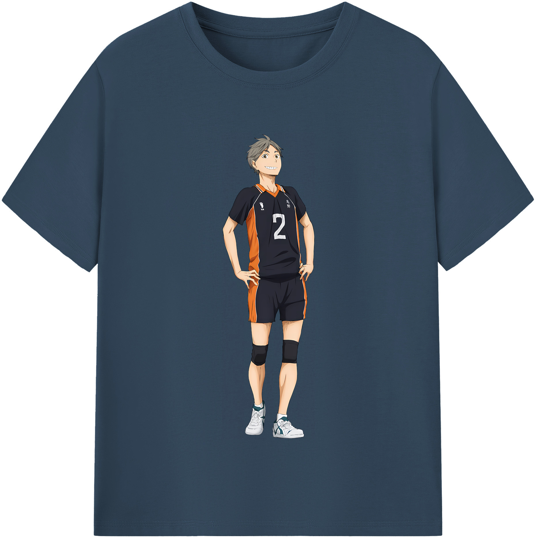 （画像用） ハイキュー!! Haikyu!! レディースカジュアルプリントTシャツ（綿100％）