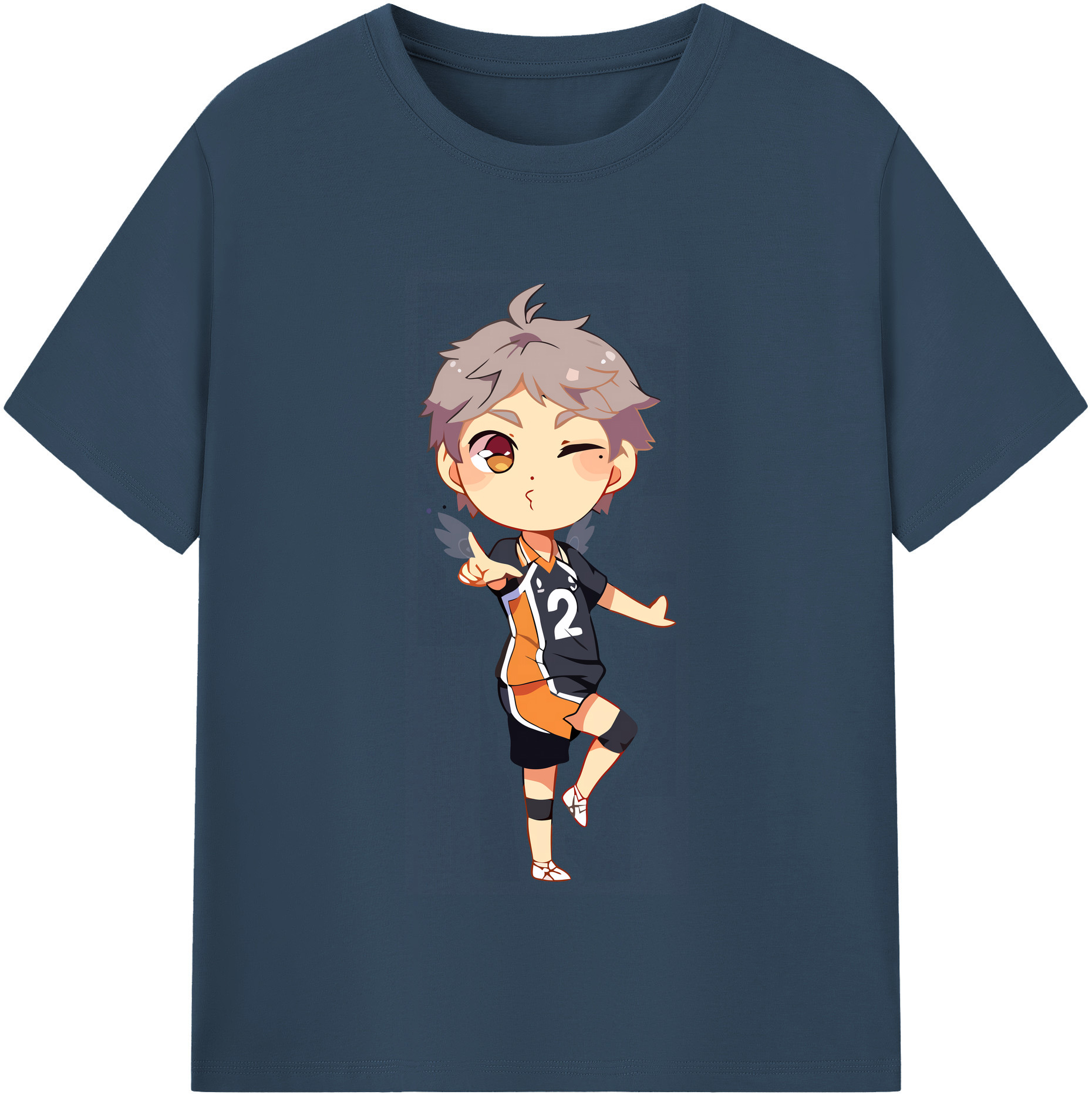 （画像用） ハイキュー!! Haikyu!! レディースカジュアルプリントTシャツ（綿100％）