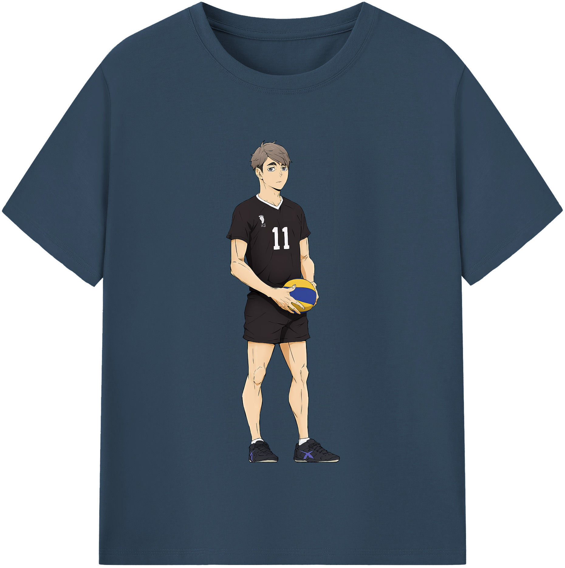 （画像用） ハイキュー!! Haikyu!! レディースカジュアルプリントTシャツ（綿100％）