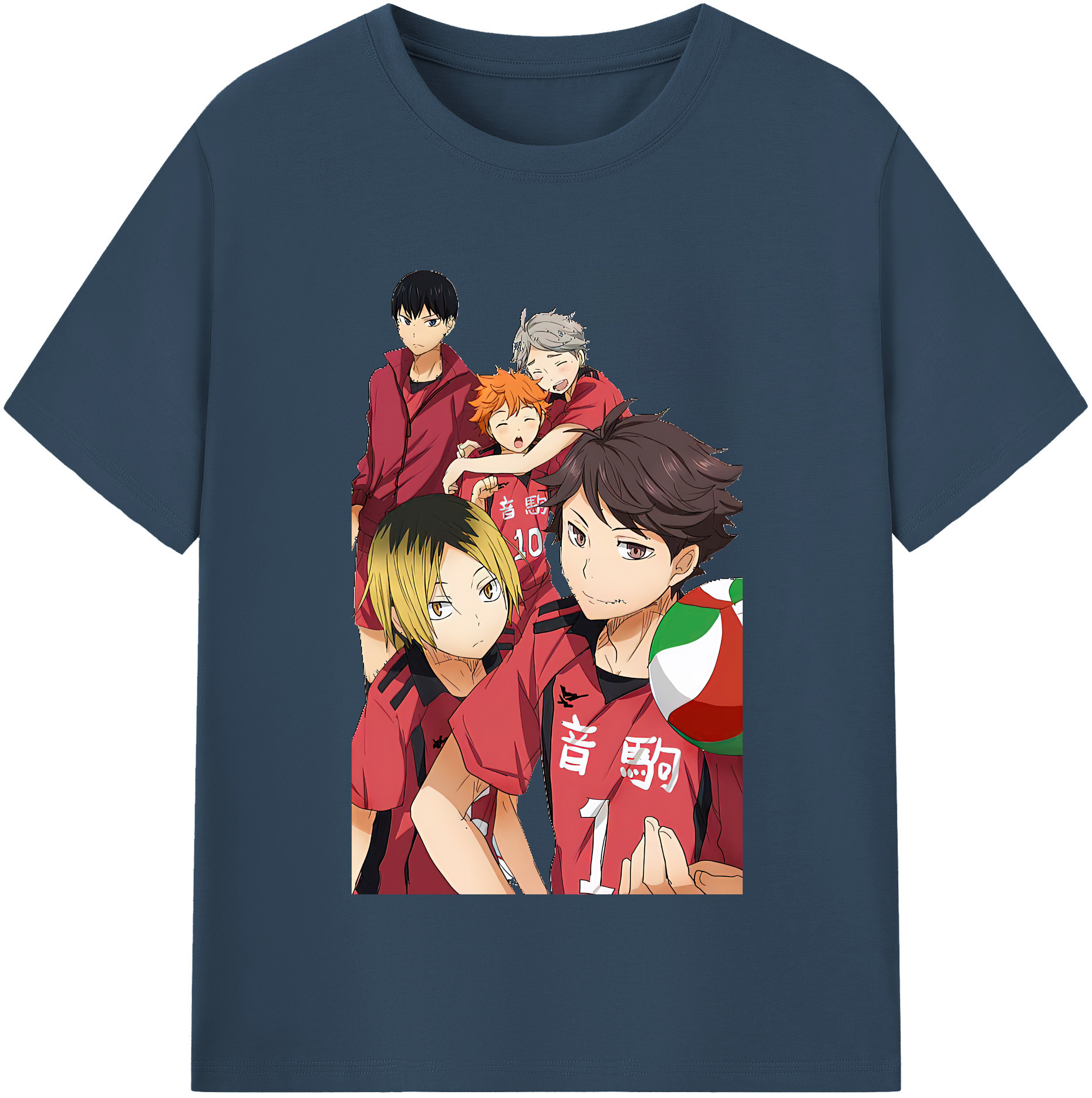 （画像用） ハイキュー!! Haikyu!! レディースカジュアルプリントTシャツ（綿100％）