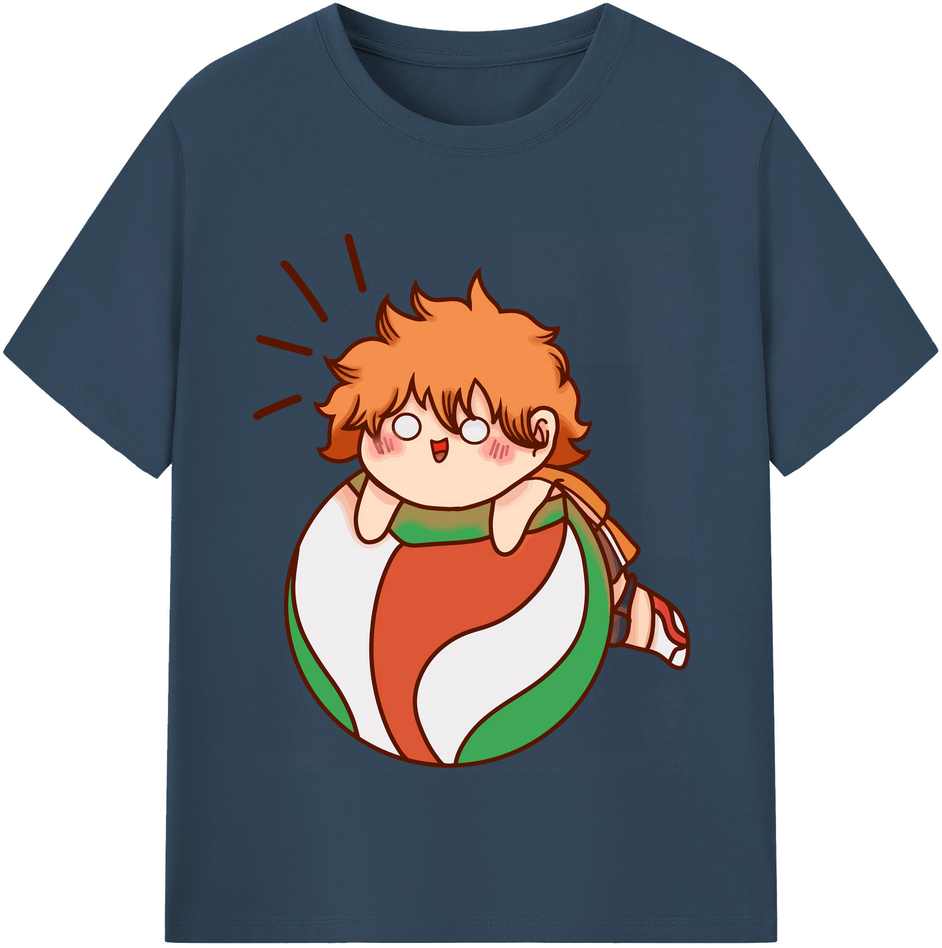 （画像用） ハイキュー!! Haikyu!! レディースカジュアルプリントTシャツ（綿100％）