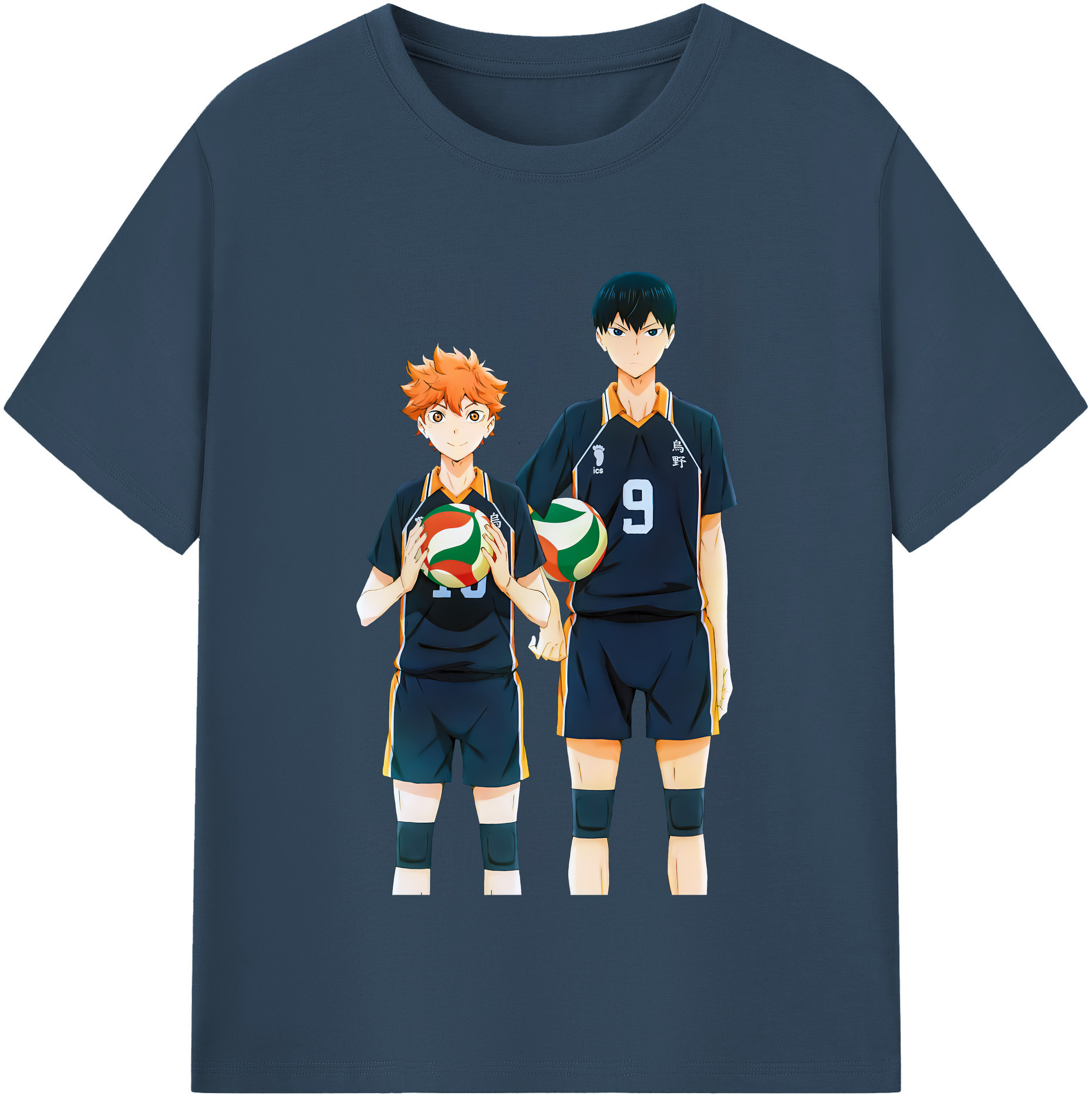 （画像用） ハイキュー!! Haikyu!! レディースカジュアルプリントTシャツ（綿100％）