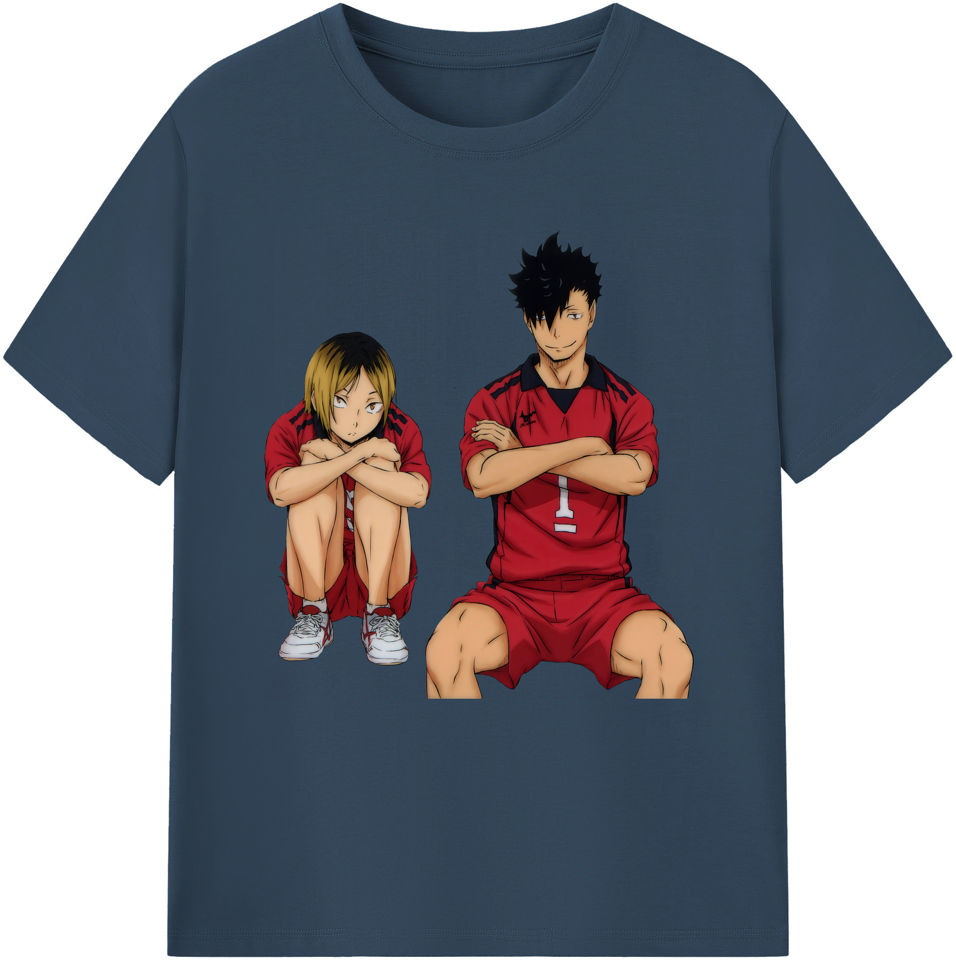 （画像用） ハイキュー!! Haikyu!! レディースカジュアルプリントTシャツ（綿100％）