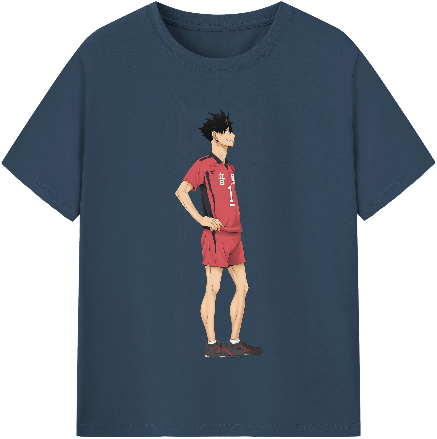 （画像用） ハイキュー!! Haikyu!! レディースカジュアルプリントTシャツ（綿100％）