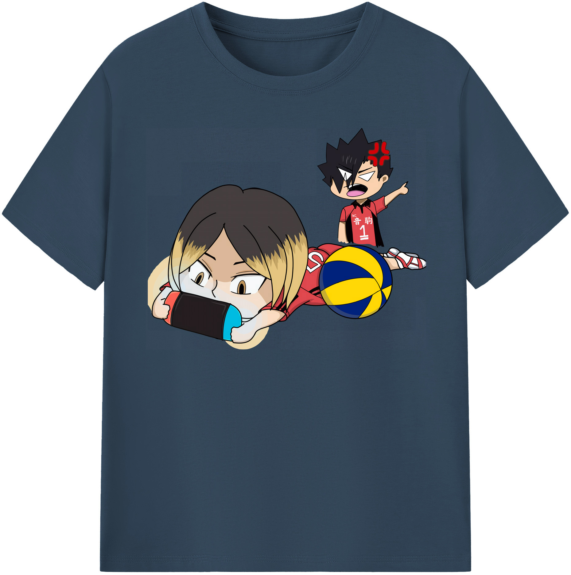 （画像用） ハイキュー!! Haikyu!! レディースカジュアルプリントTシャツ（綿100％）