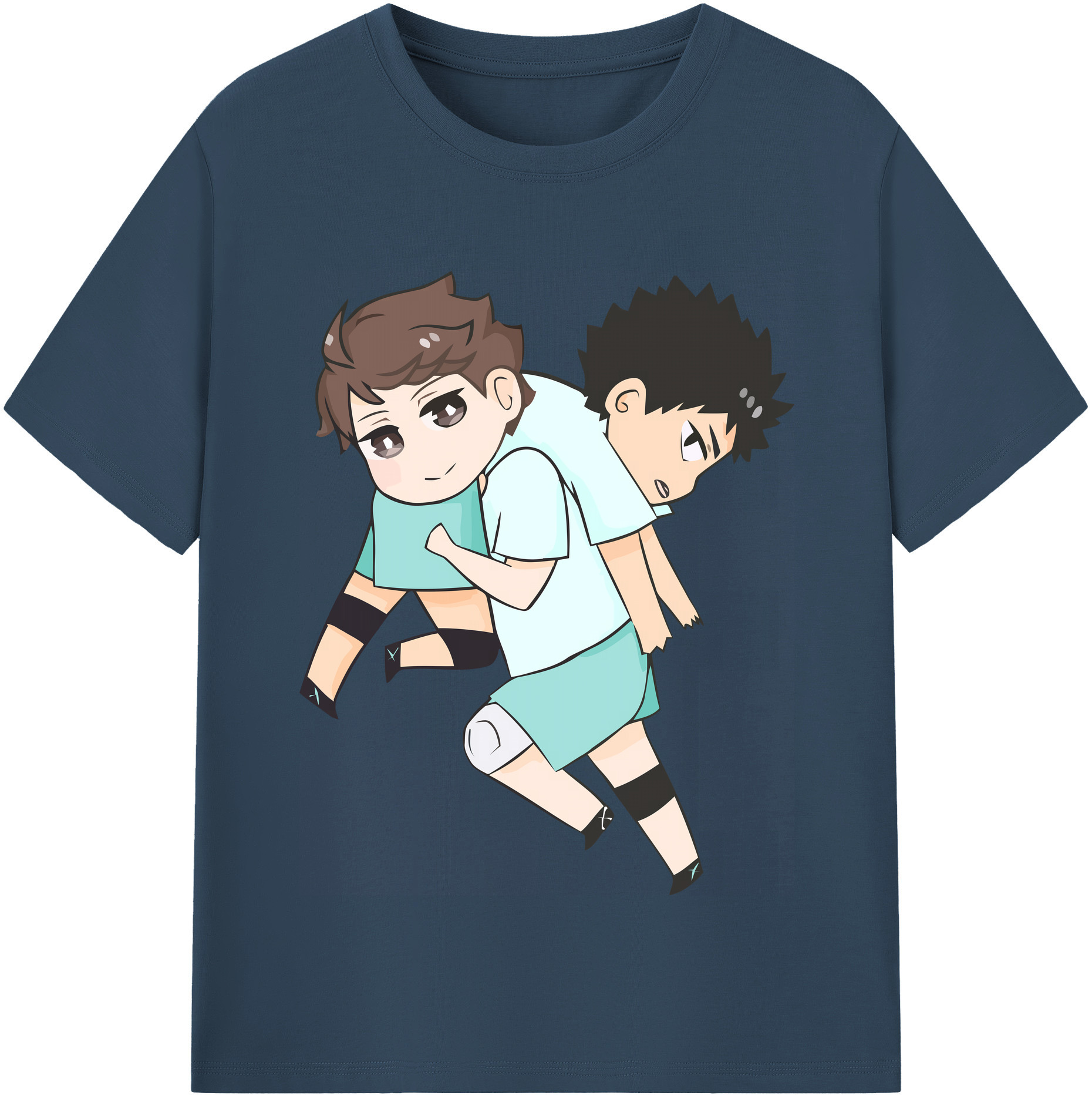 （画像用） ハイキュー!! Haikyu!! レディースカジュアルプリントTシャツ（綿100％）