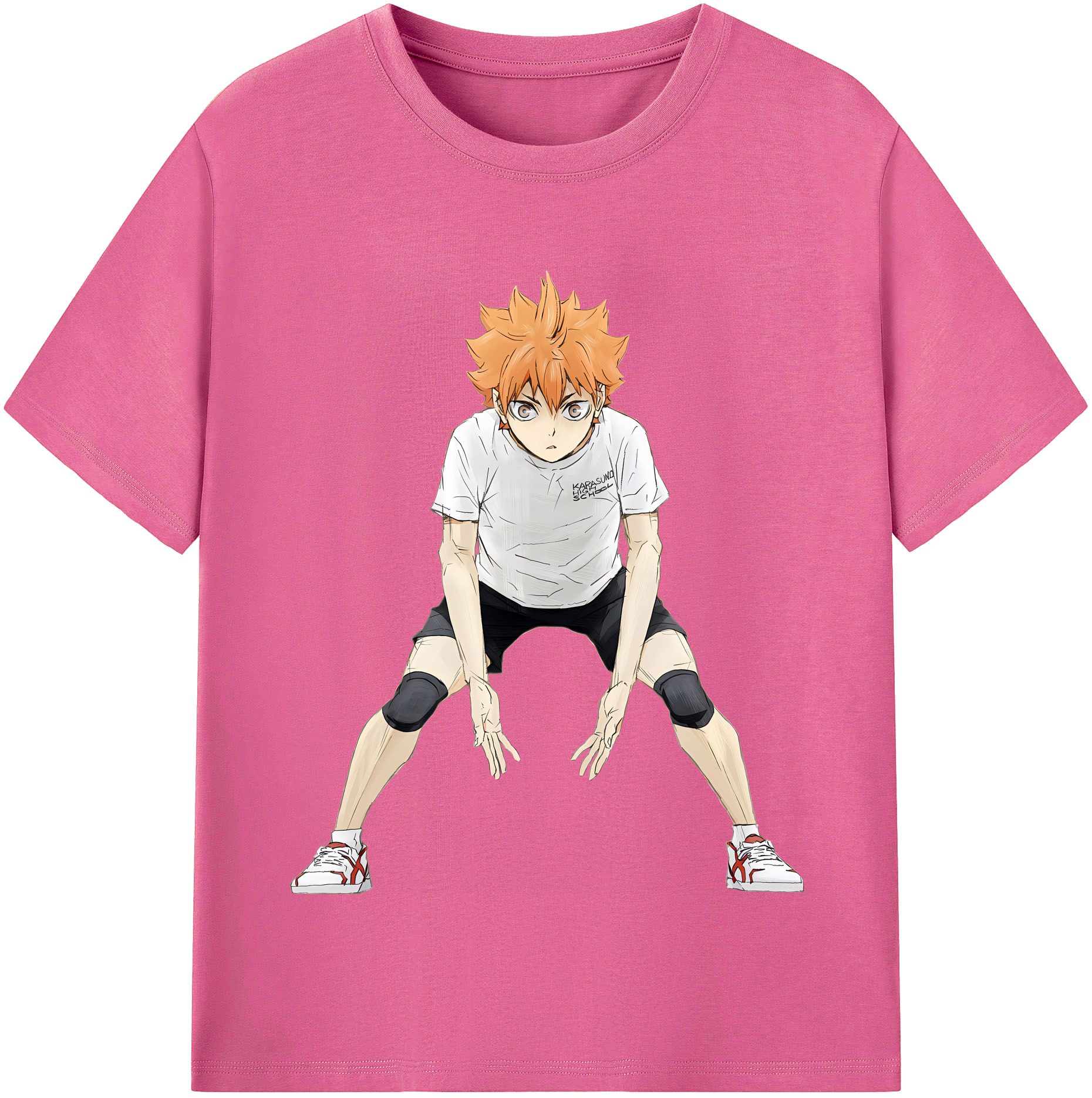 （画像用） ハイキュー!! Haikyu!! レディースカジュアルプリントTシャツ（綿100％）