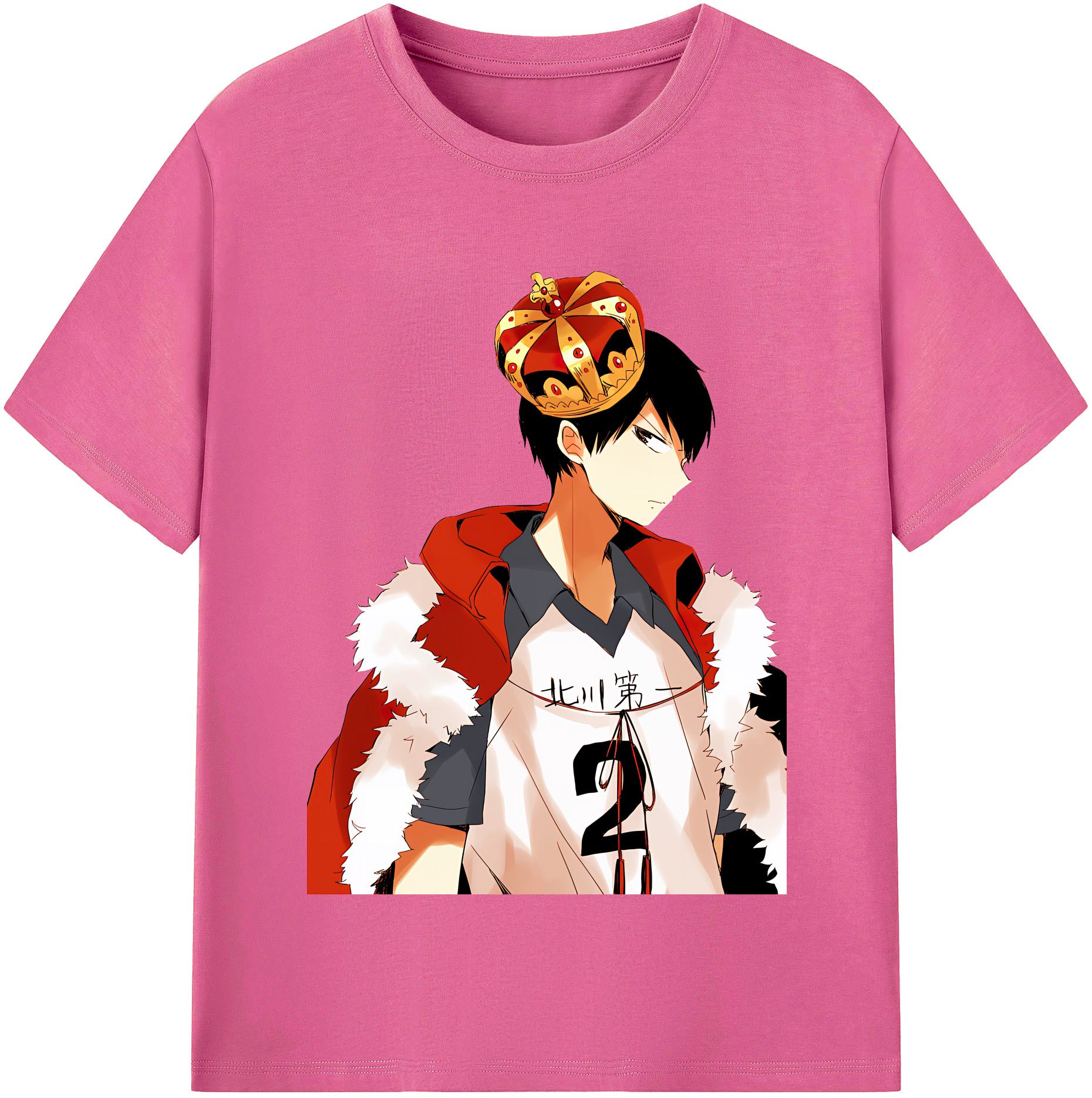 （画像用） ハイキュー!! Haikyu!! レディースカジュアルプリントTシャツ（綿100％）