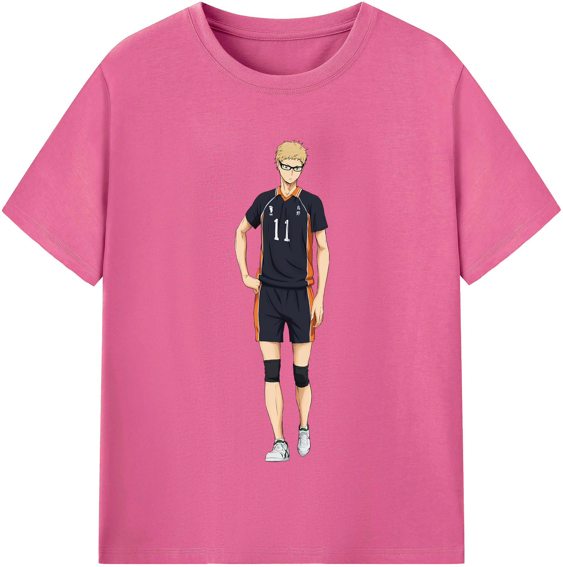 （画像用） ハイキュー!! Haikyu!! レディースカジュアルプリントTシャツ（綿100％）