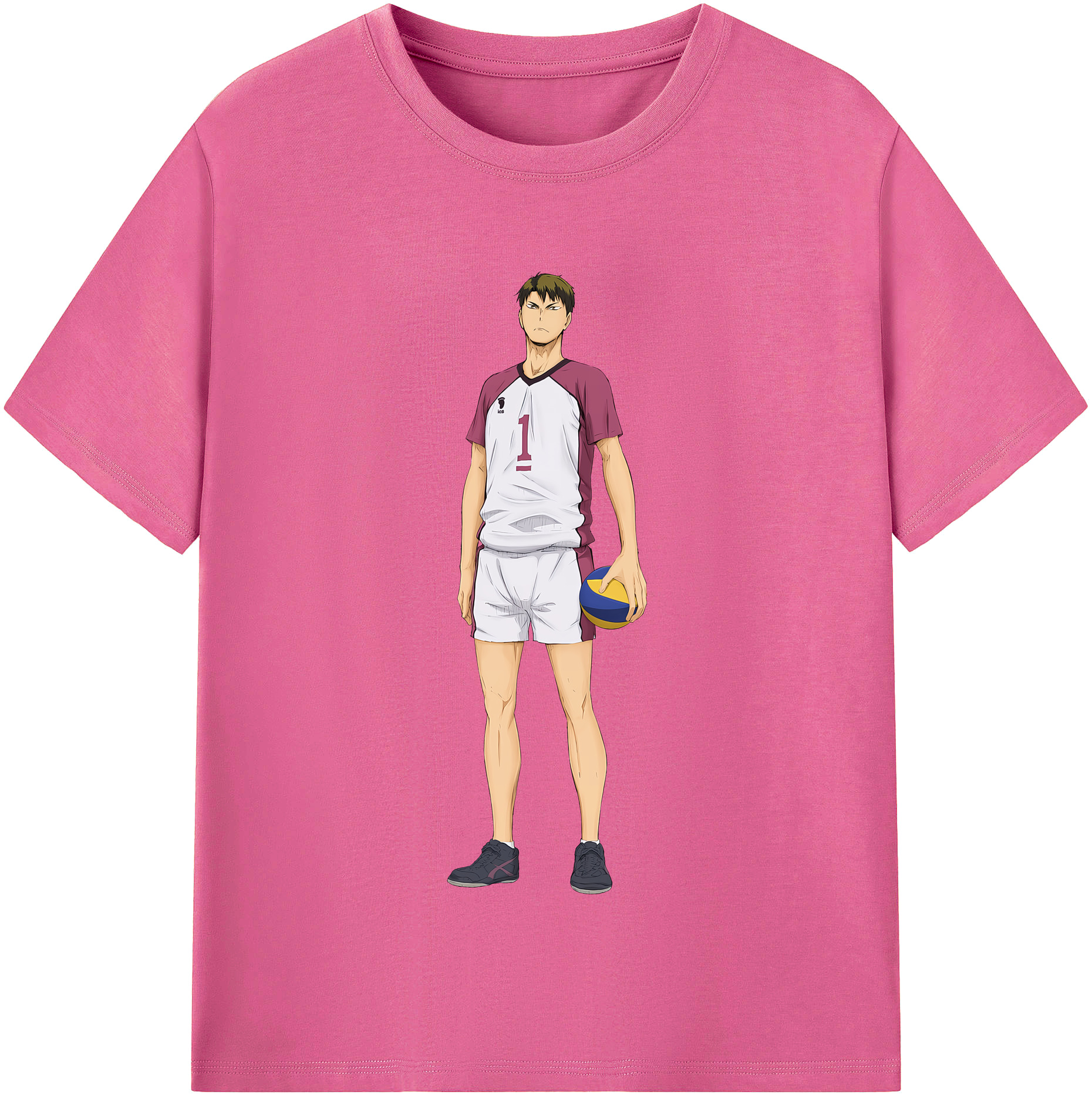 （画像用） ハイキュー!! Haikyu!! レディースカジュアルプリントTシャツ（綿100％）