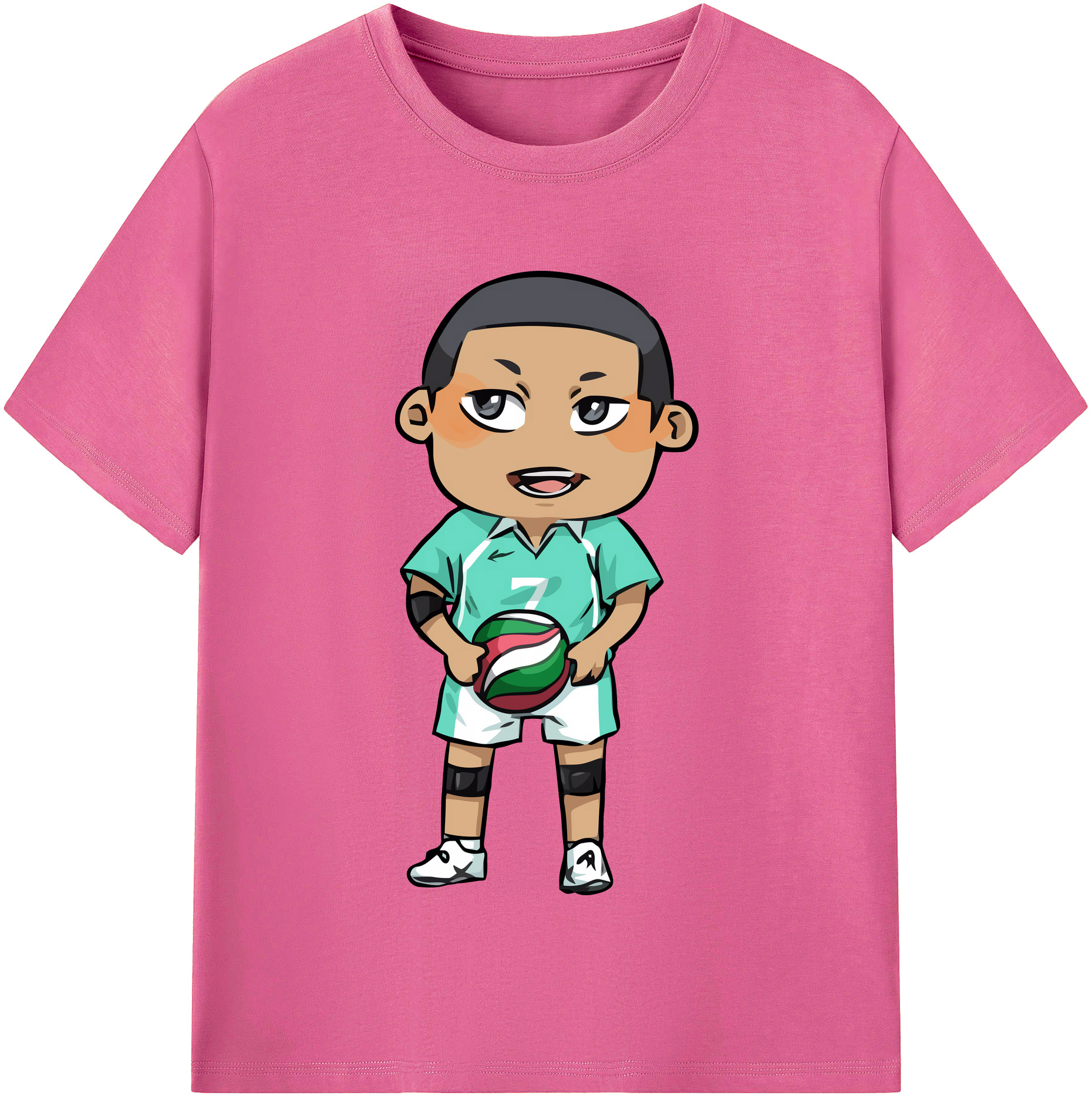 （画像用） ハイキュー!! Haikyu!! レディースカジュアルプリントTシャツ（綿100％）