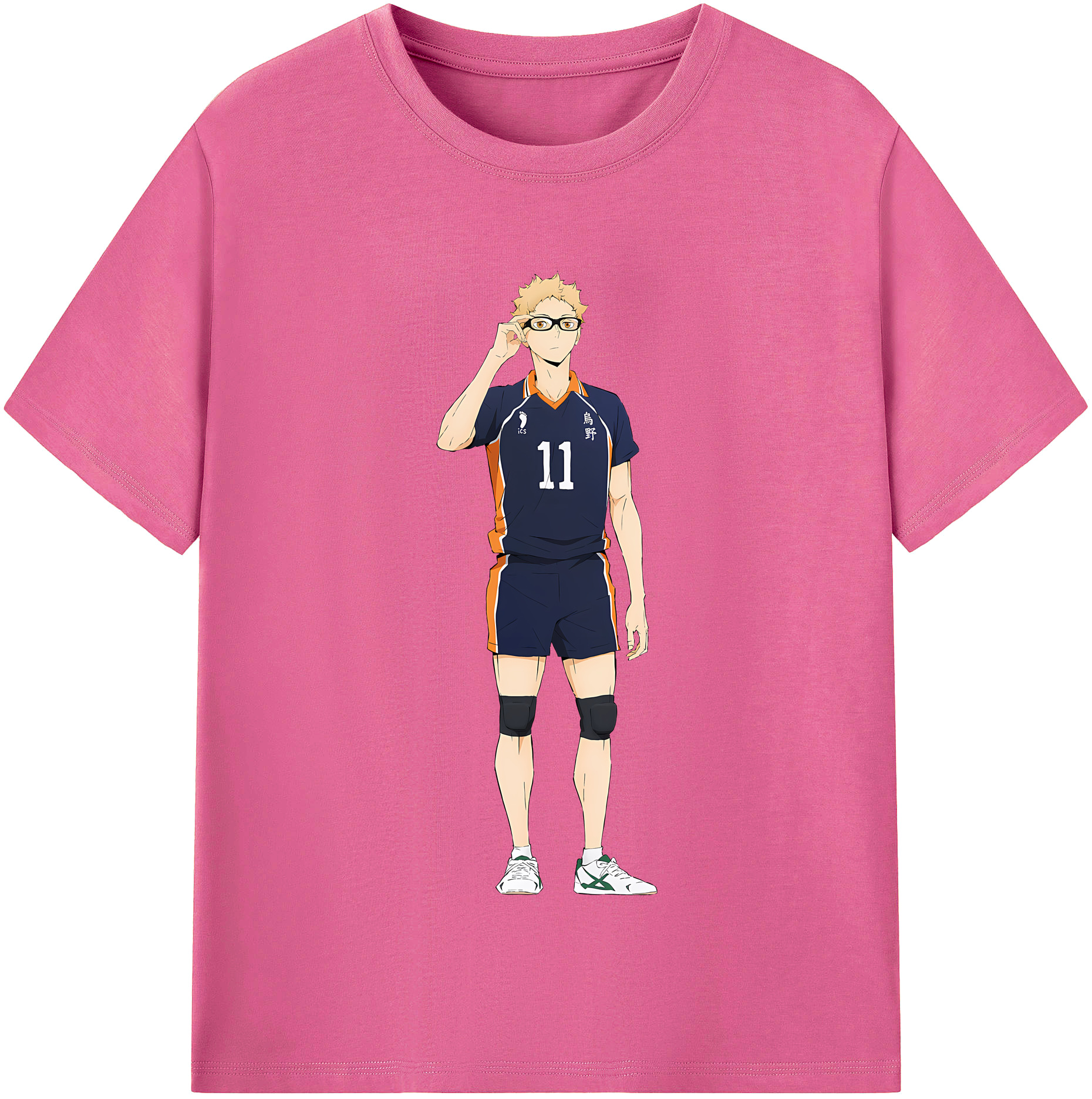 （画像用） ハイキュー!! Haikyu!! レディースカジュアルプリントTシャツ（綿100％）