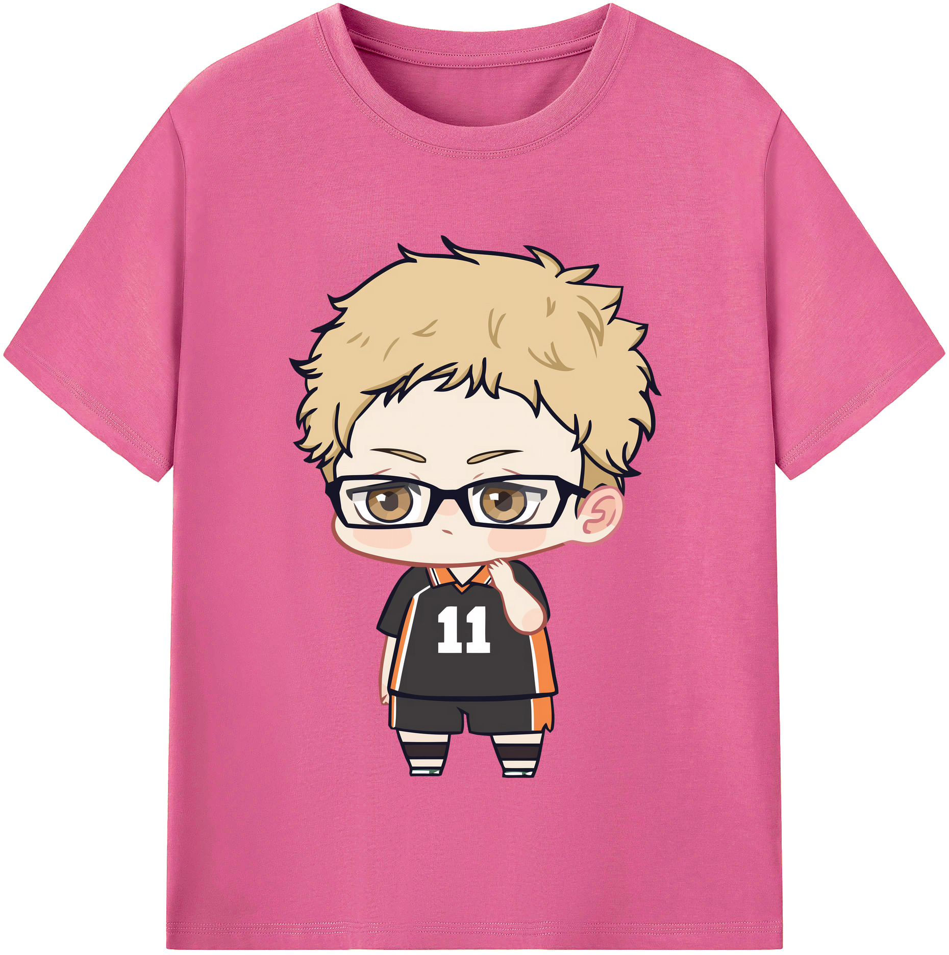 （画像用） ハイキュー!! Haikyu!! レディースカジュアルプリントTシャツ（綿100％）