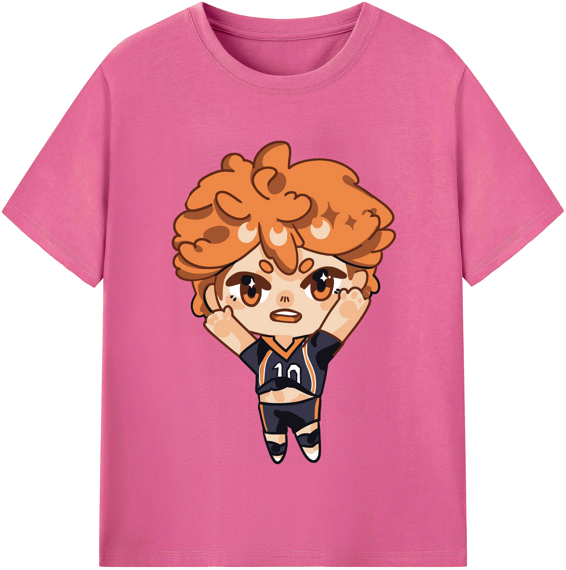 （画像用） ハイキュー!! Haikyu!! レディースカジュアルプリントTシャツ（綿100％）